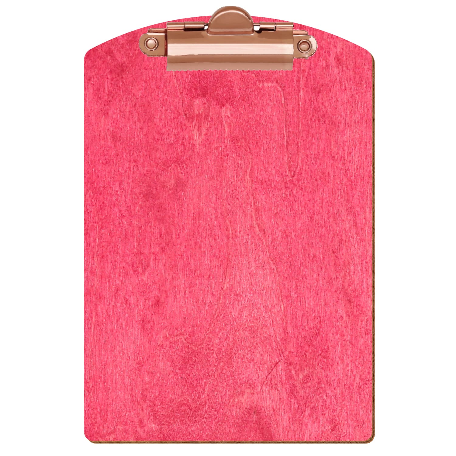 Klemmbrett Segmentform Dunkelpink A6 hochkant Zahnklemme roségold