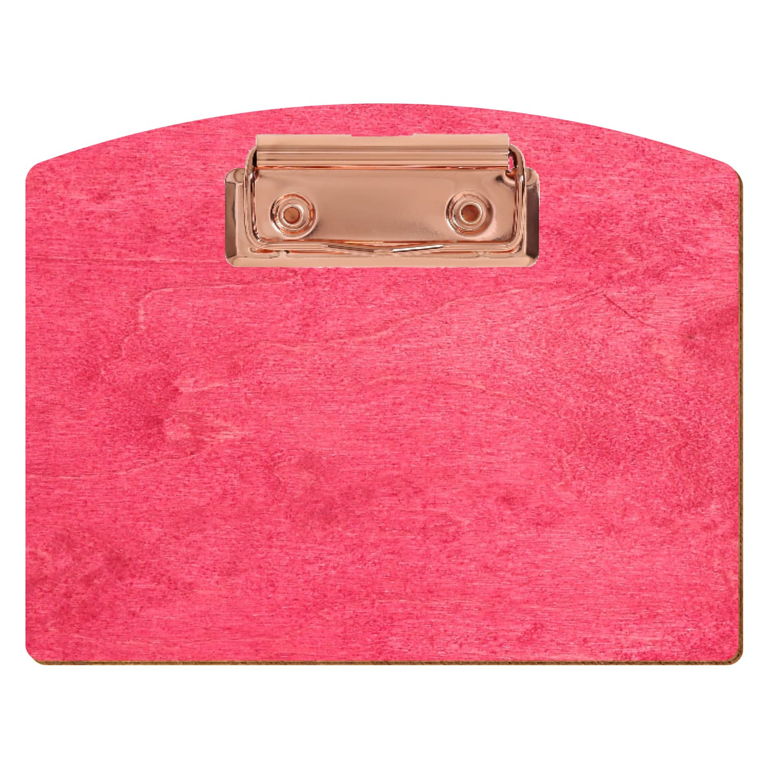 Klemmbrett Segmentform Dunkelpink A6 querkant Bügelklemme roségold