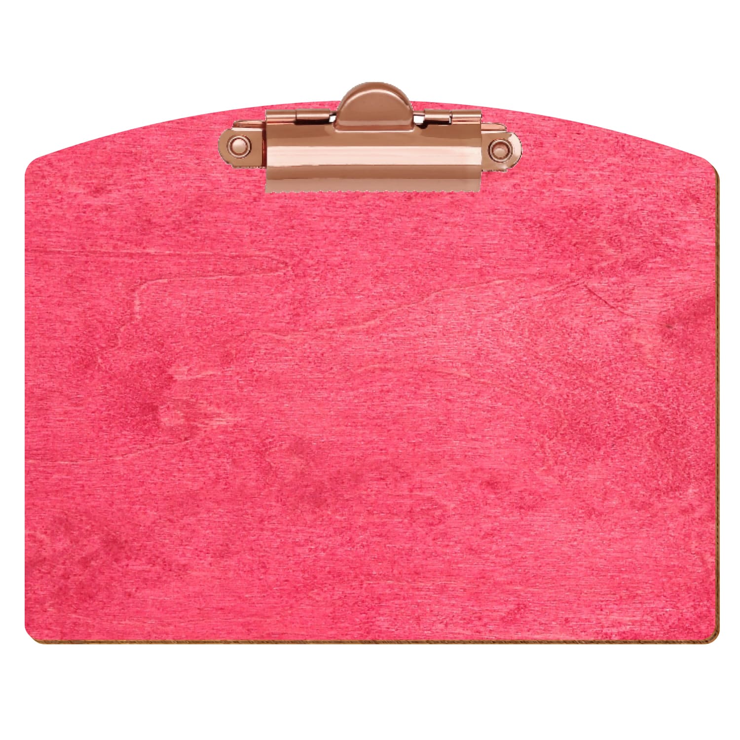 Klemmbrett Segmentform Dunkelpink A6 querkant Zahnklemme roségold