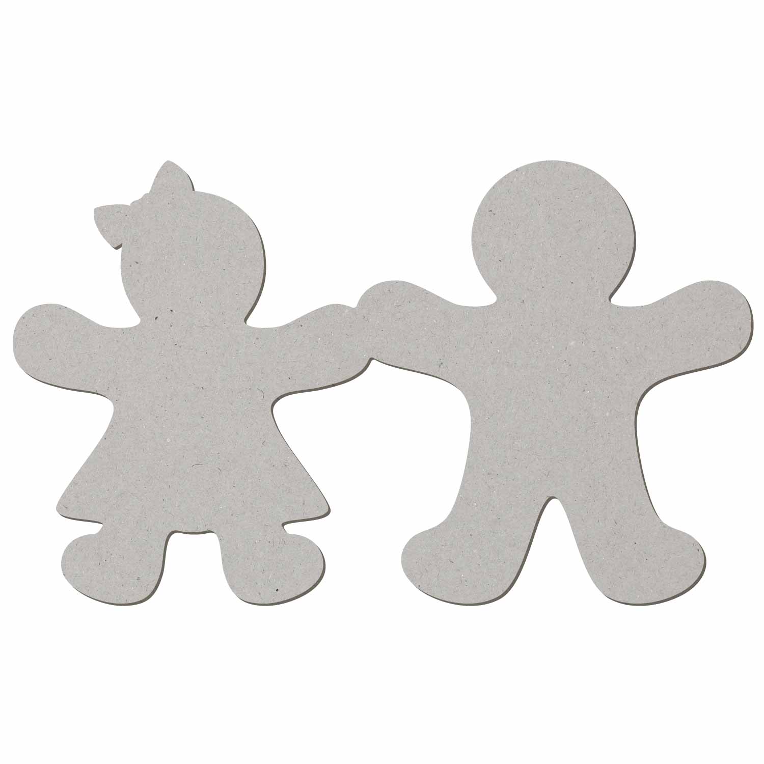 Lebkuchenpaar Pappe Zuschnitt 5-50cm