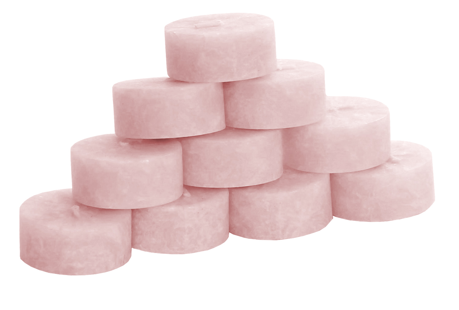 Teelichter Stearin 10er pastell rosa