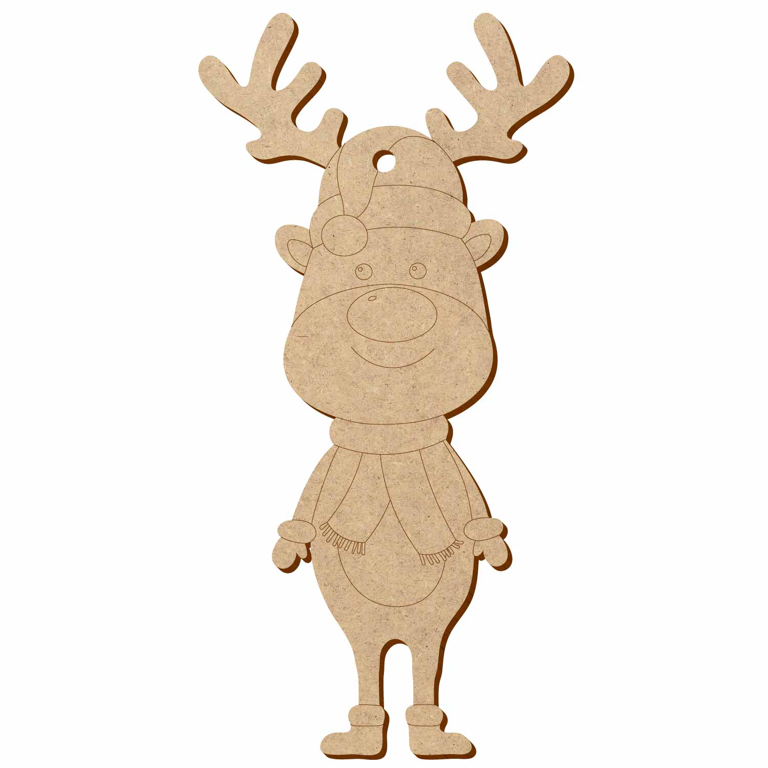 MDF Rentier V2 - Deko Basteln 5-50 cm