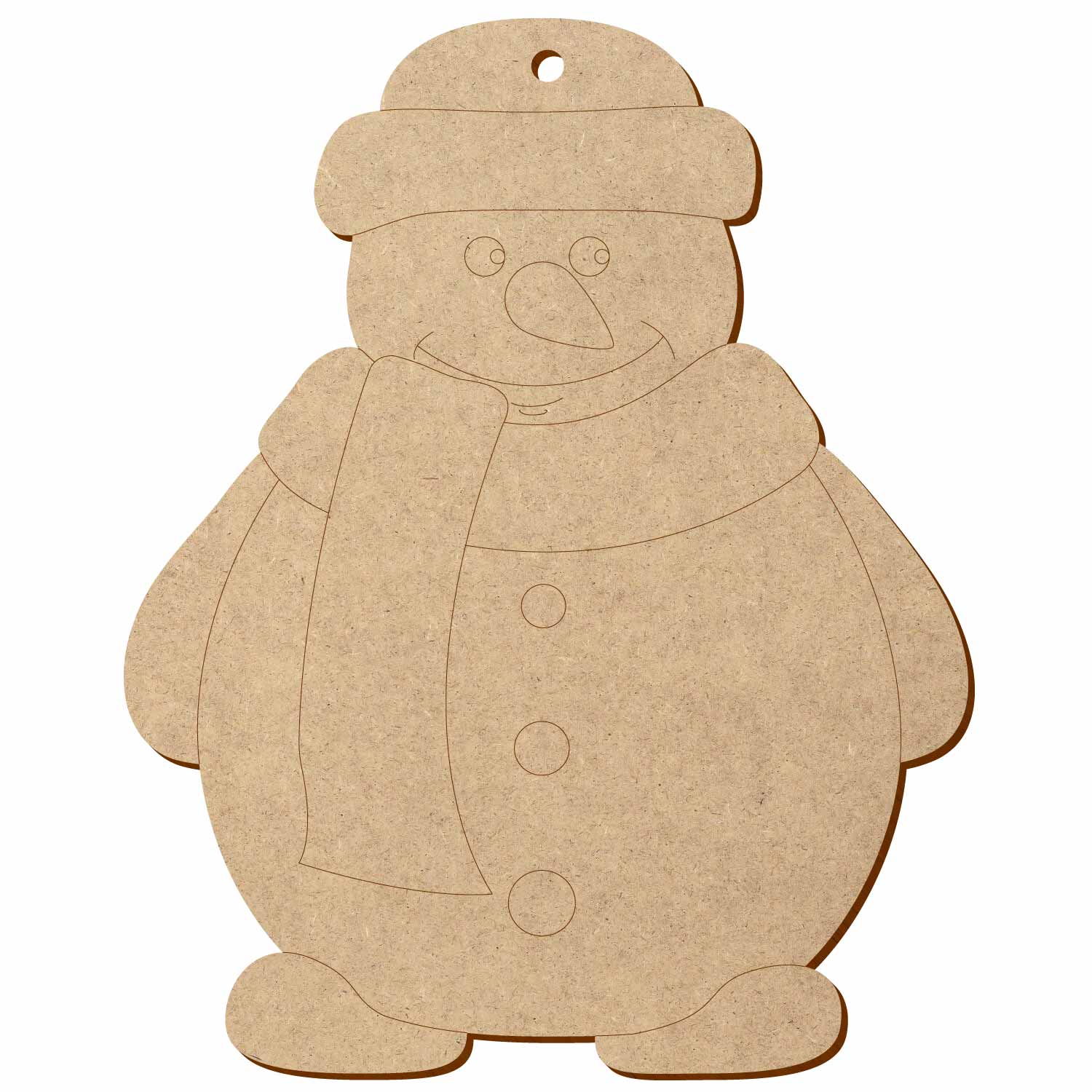 MDF Schneemann V2 - Deko Basteln 5-50 cm