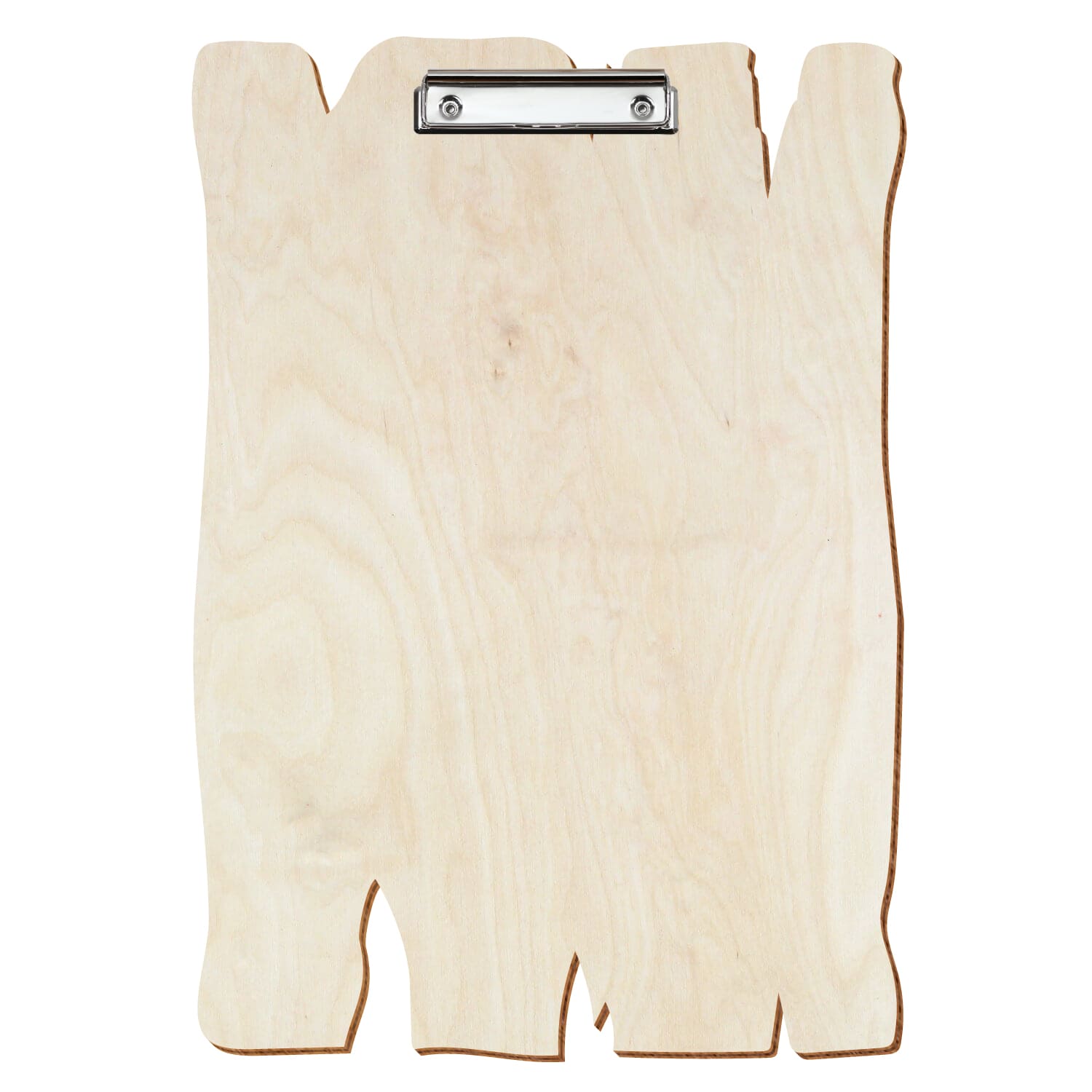 Klemmbrett Holzbrettform Birke natur A3 hochkant Bügelklemme silber