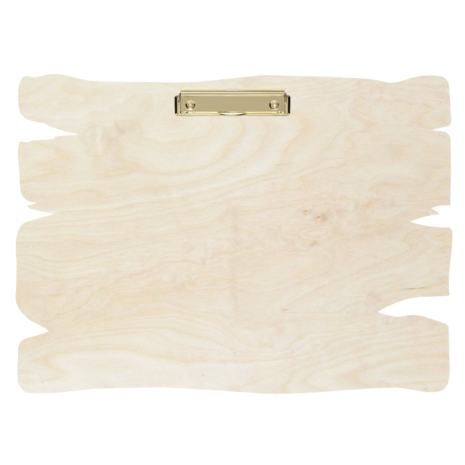 Klemmbrett Holzbrettform Birke natur A3 querkant Bügelklemme gold