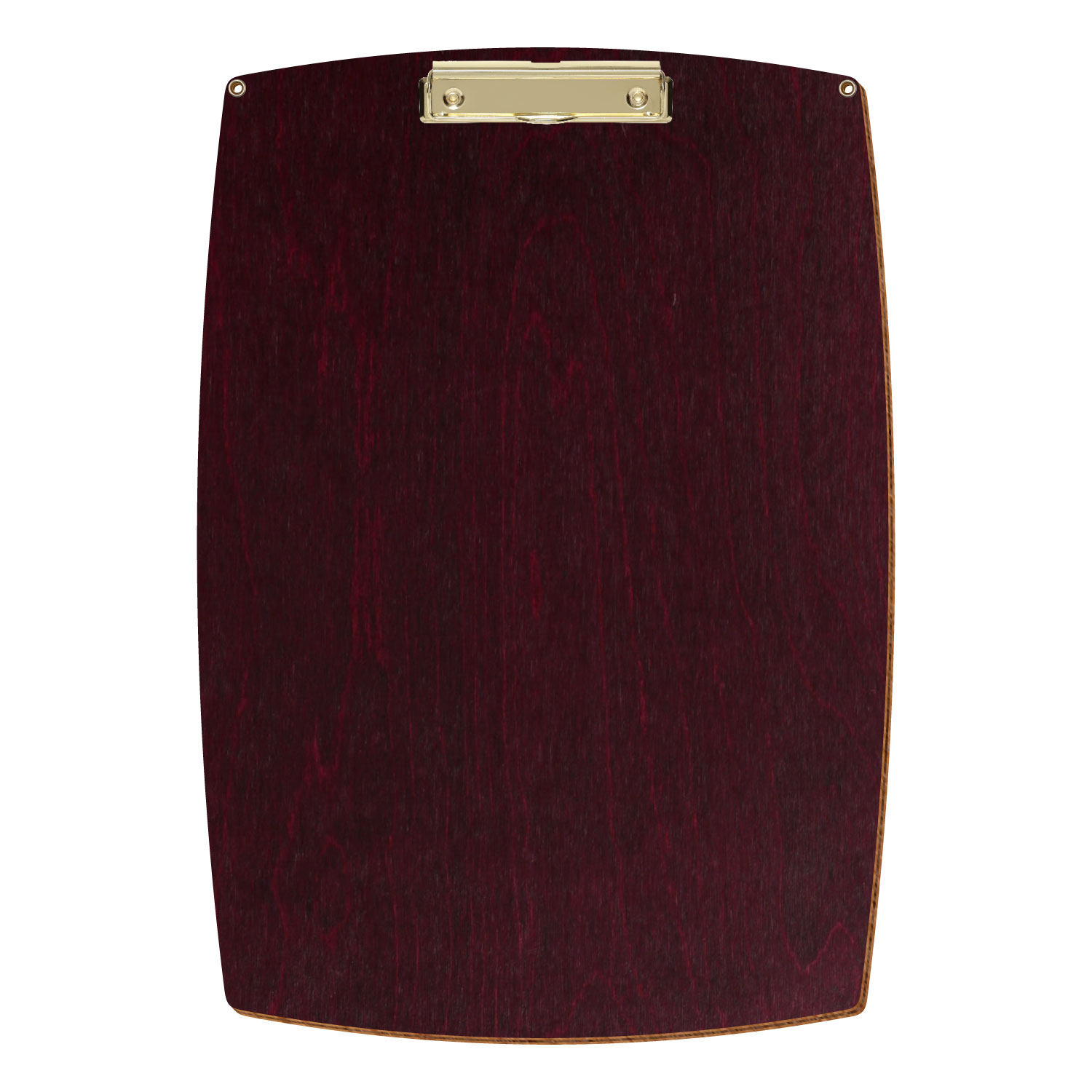 Bütic Holz-Klemmbrett konvex violett mit Aufhängeösen in A3 hochkant mit goldener Bügelklemme