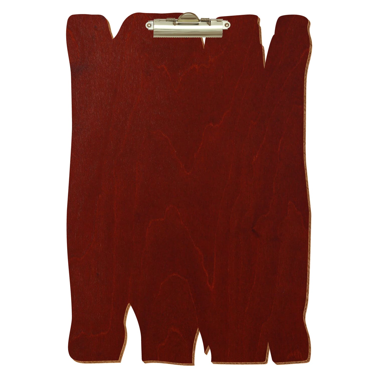 Klemmbrett Holzbrettform Kirschbaum A3 hochkant Zahnklemme gold