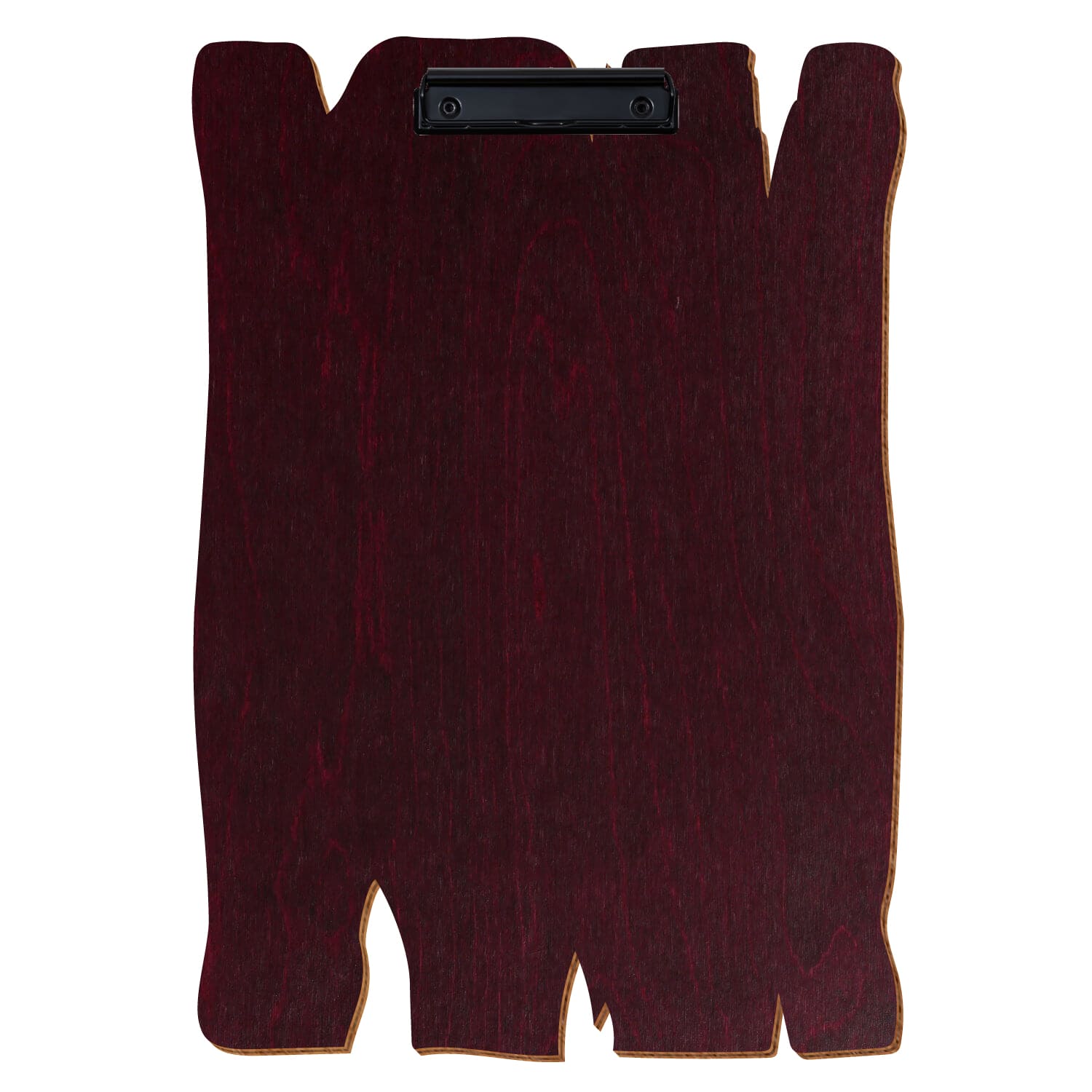Klemmbrett Holzbrettform Violett A3 hochkant Bügelklemme schwarz
