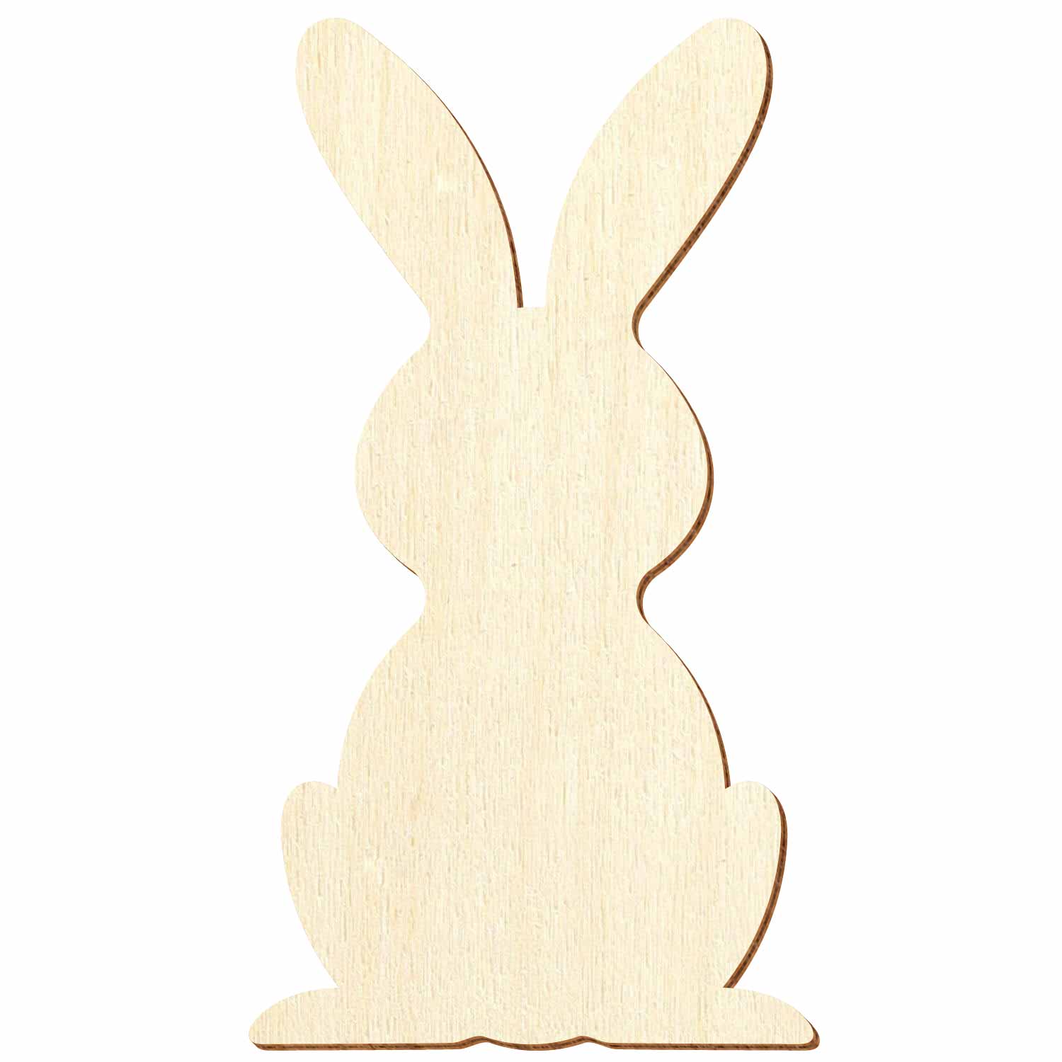 Hase sitzend V2 Holz Zuschnitt 3-50cm