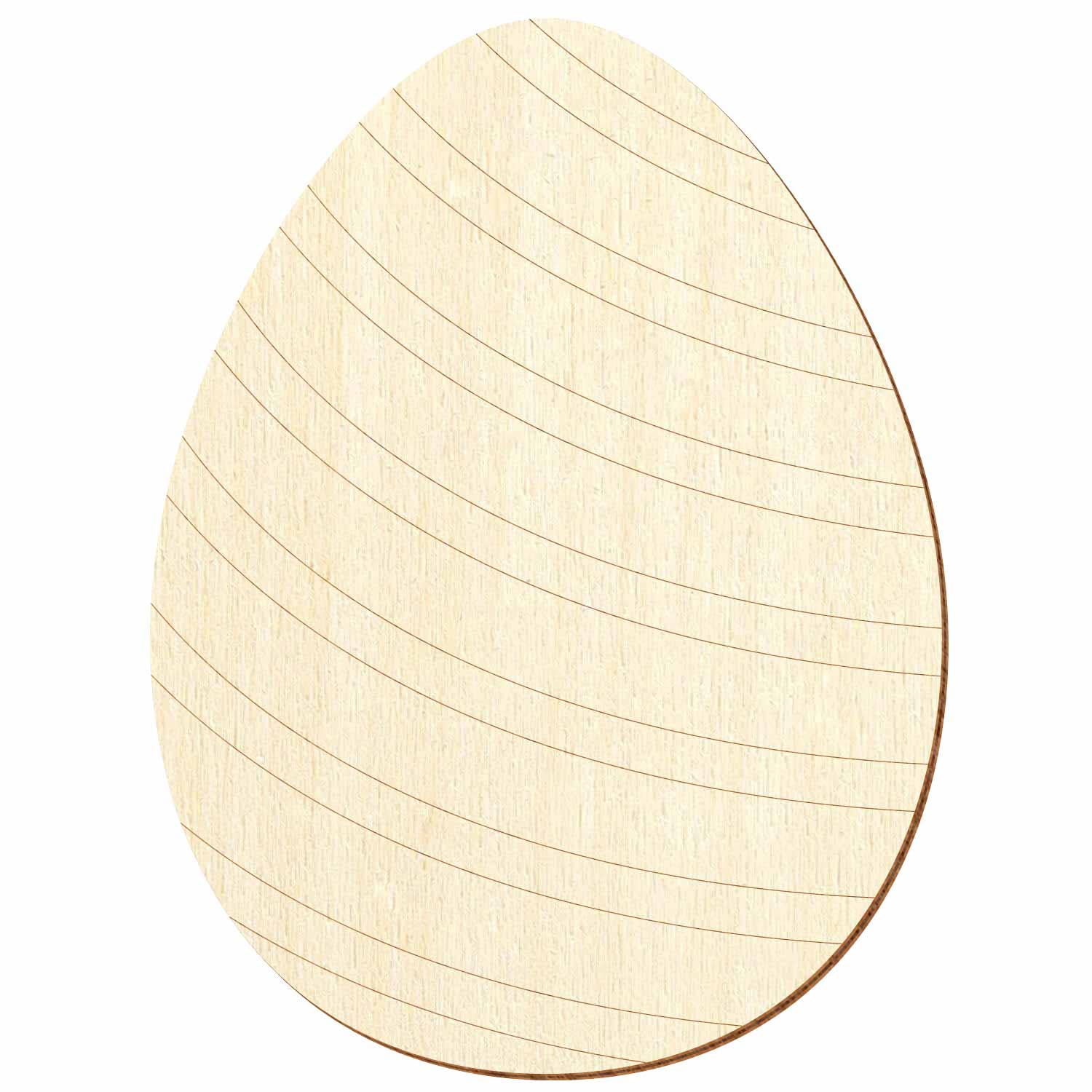 Ei mit Streifen Holz Zuschnitt 3-50cm