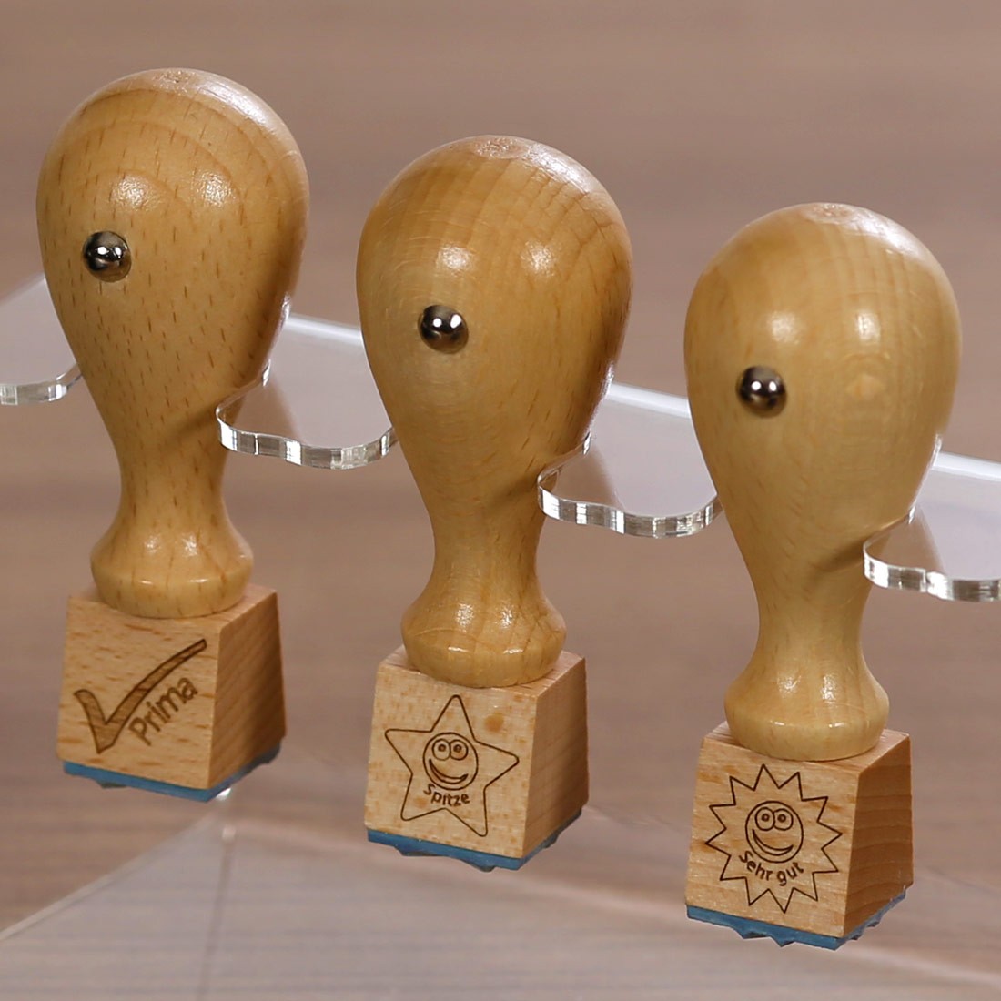 Lehrerstempel - Haken, Stern, Sonne Set - Detail