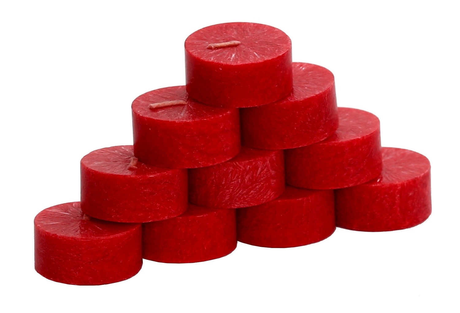 Teelichter Stearin 10er rot