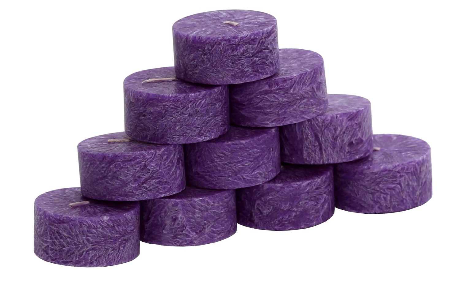 Teelichter Stearin 10er violett