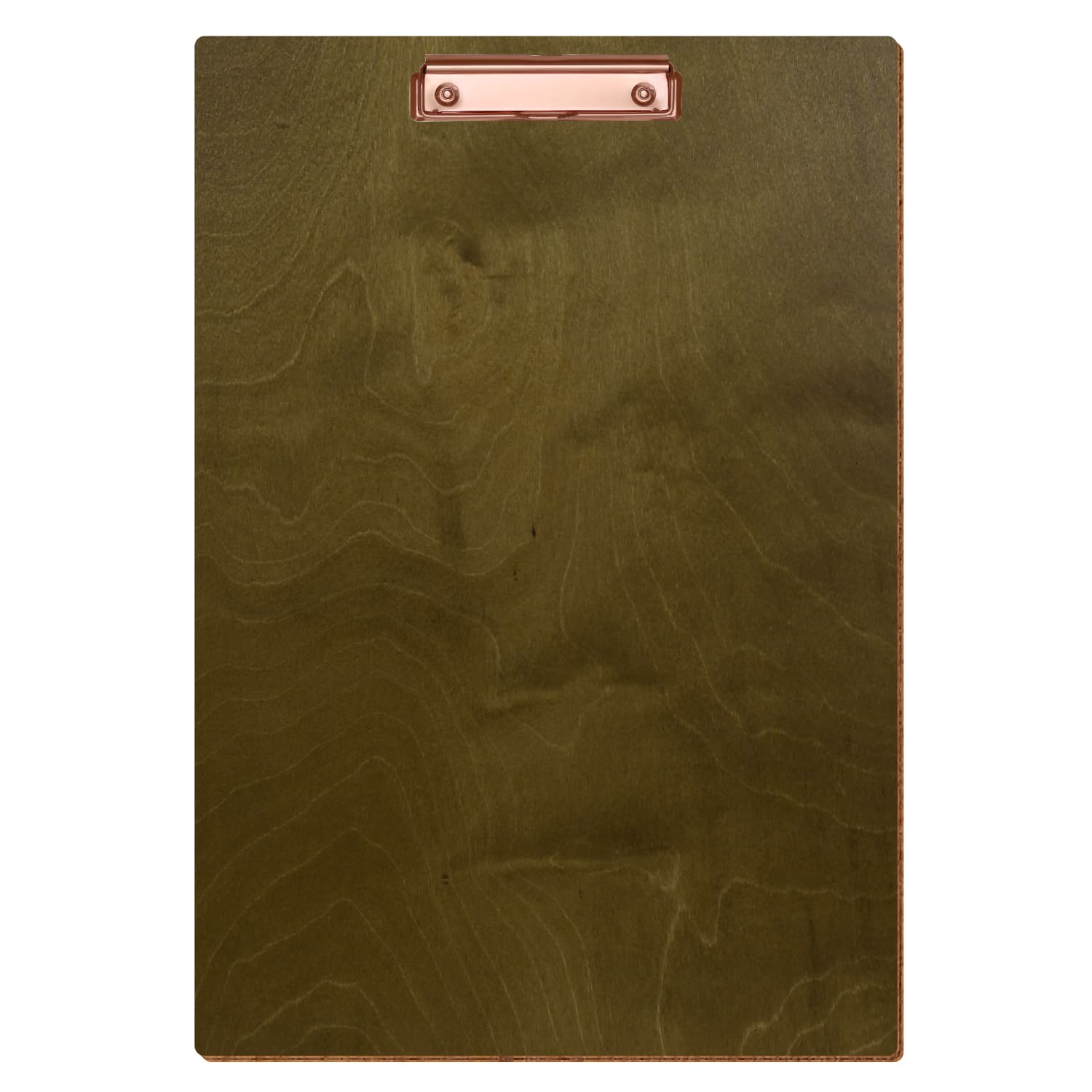 Klemmbrett Standardform Nussbaum hell A3 hochkant Bügelklemme roségold