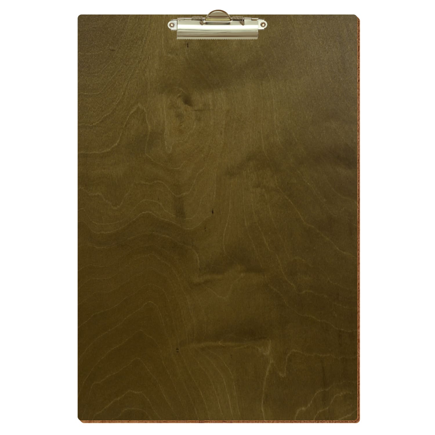 Klemmbrett Standardform Nussbaum hell A3 hochkant Zahnklemme gold