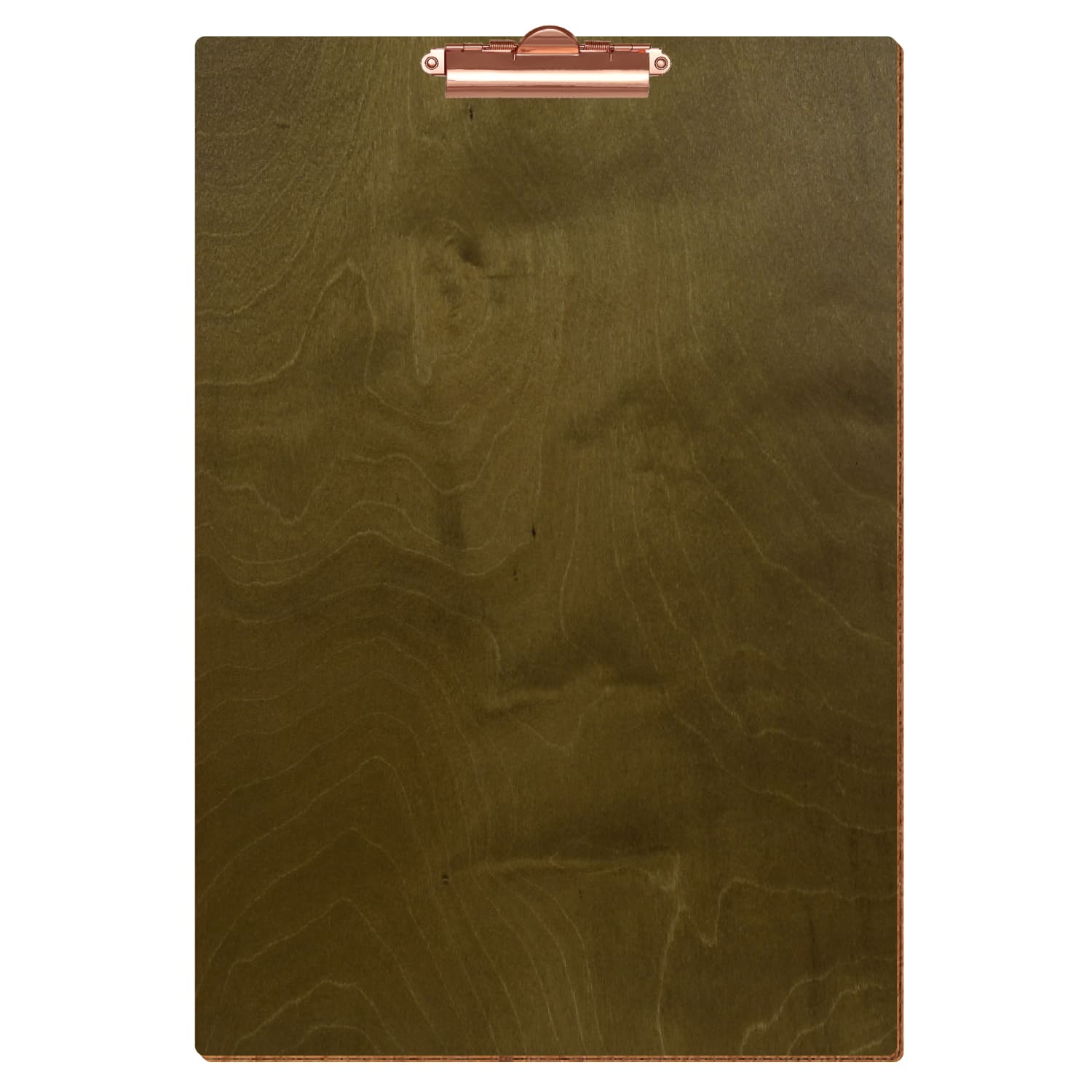 Klemmbrett Standardform Nussbaum hell A3 hochkant Zahnklemme roségold