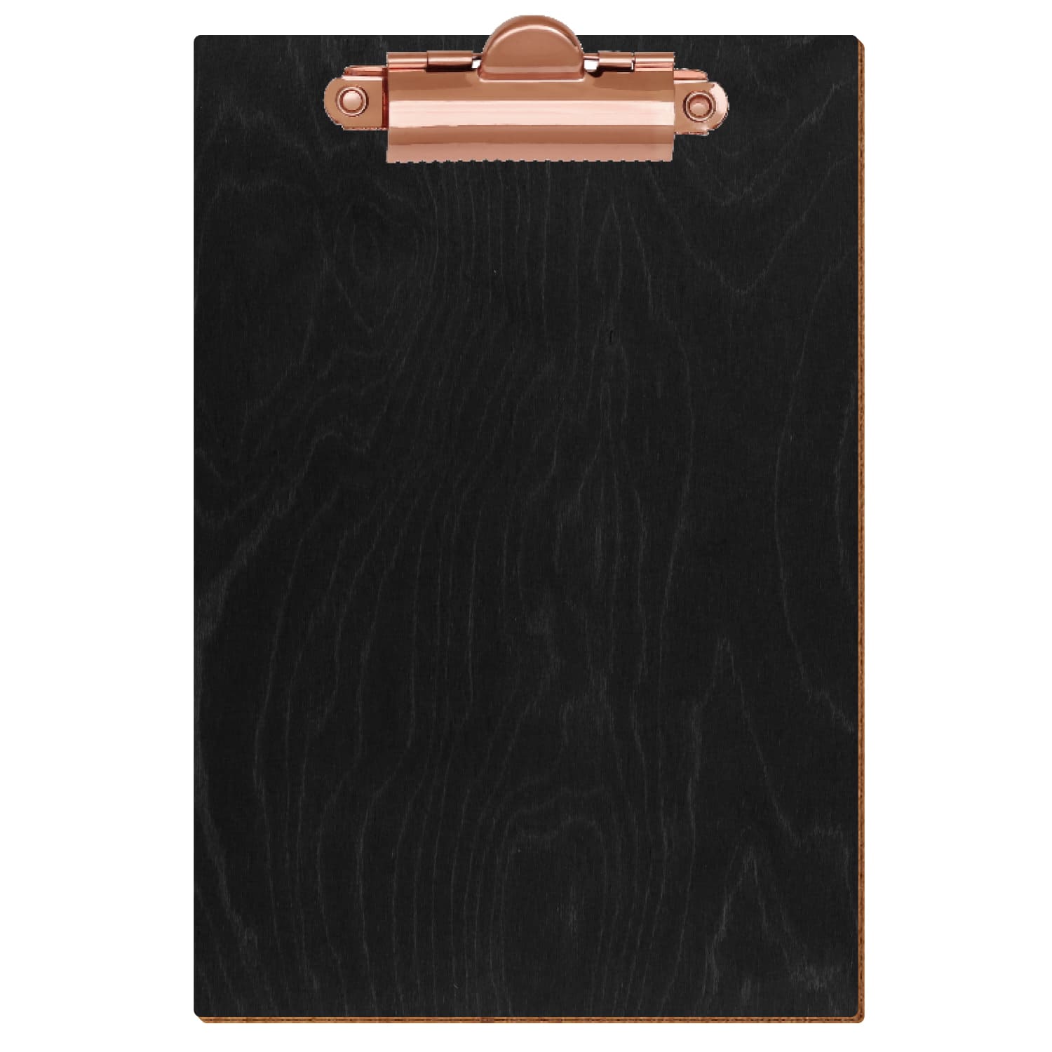 Klemmbrett Standardform Anthrazit A6 hochkant Zahnklemme roségold