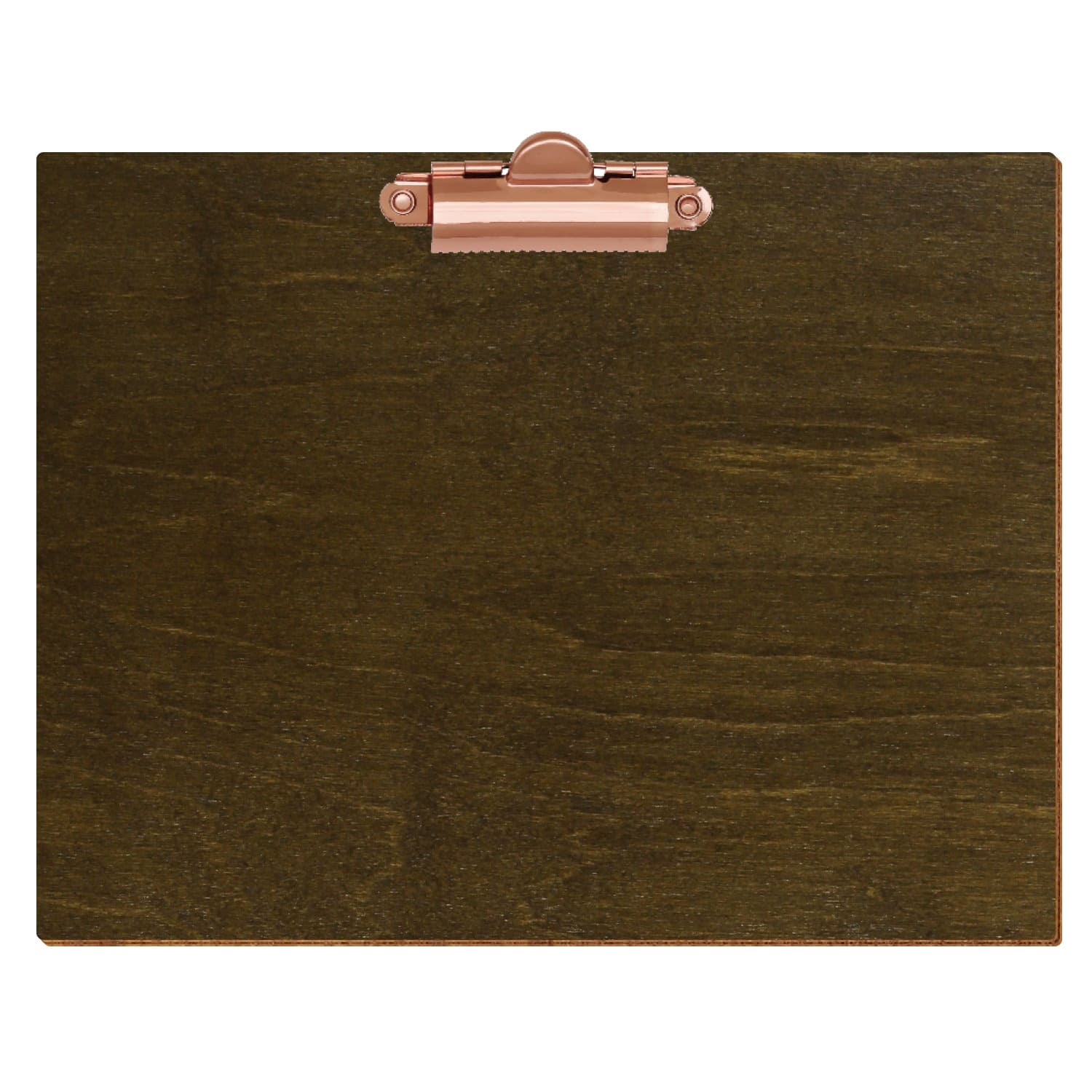Klemmbrett Standardform Haselnuss A5 querkant Zahnklemme roségold