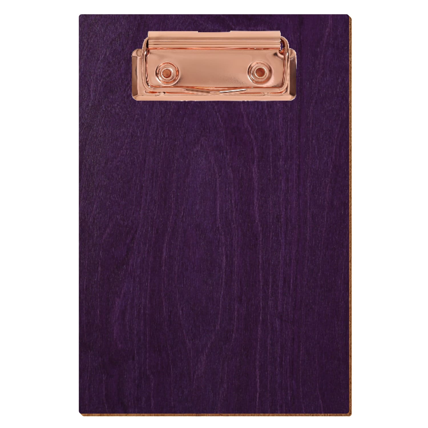 Klemmbrett Standardform Lila A6 hochkant Bügelklemme roségold