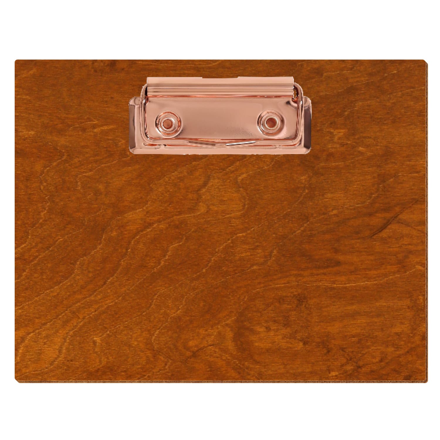 Klemmbrett Standardform Rum A6 querkant Bügelklemme roségold