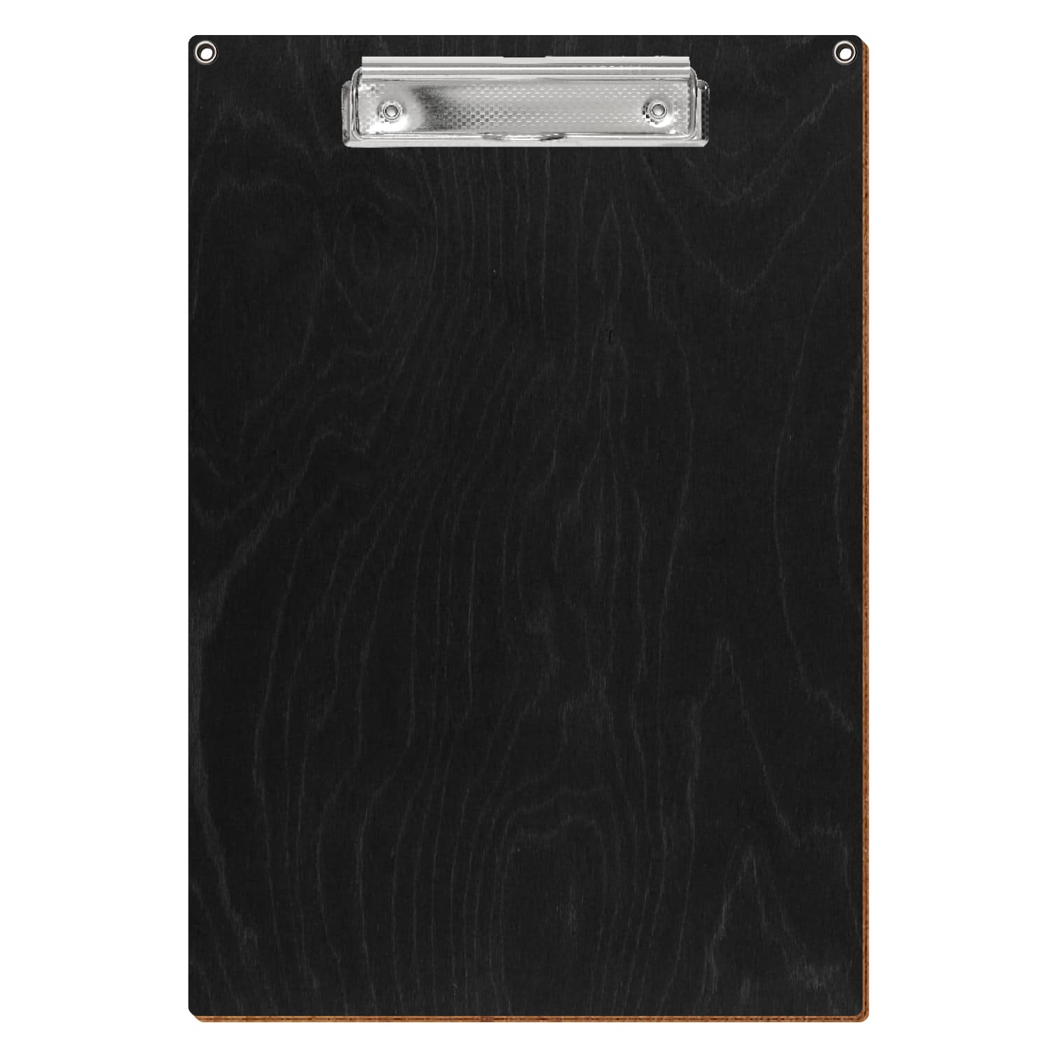 Klemmbrett Standardform Anthrazit mit 2 Ösen A4 hochkant Bügelklemme silber carbon