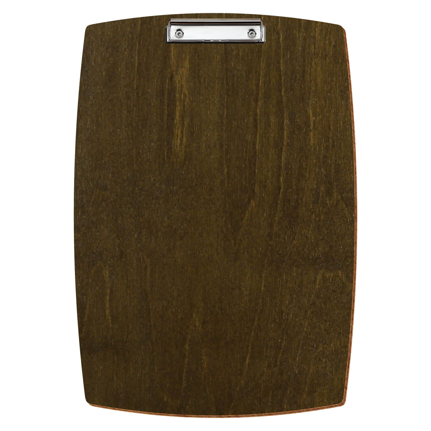 Bütic Holz-Klemmbrett konvex in der Farbe Haselnuss in A3 hochkant mit silberner Bügelklemme