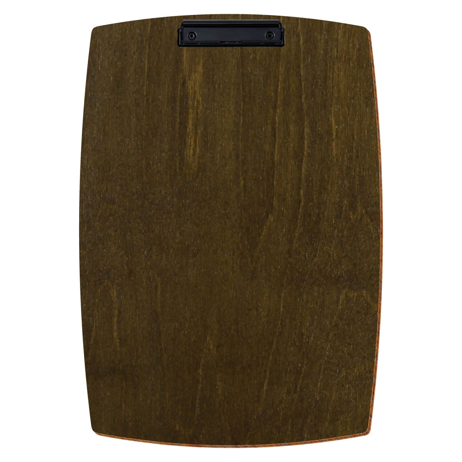 Bütic Holz-Klemmbrett konvex in der Farbe Haselnuss  in A3 hochkant mit schwarzer Bügelklemme