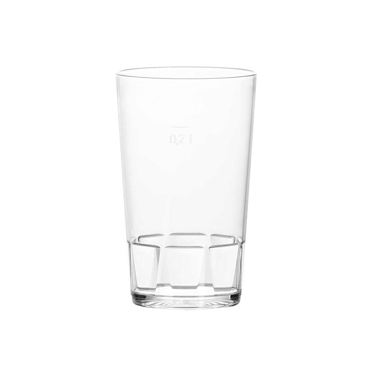 Kunststoff Glas bruchsicher - 0,2L
