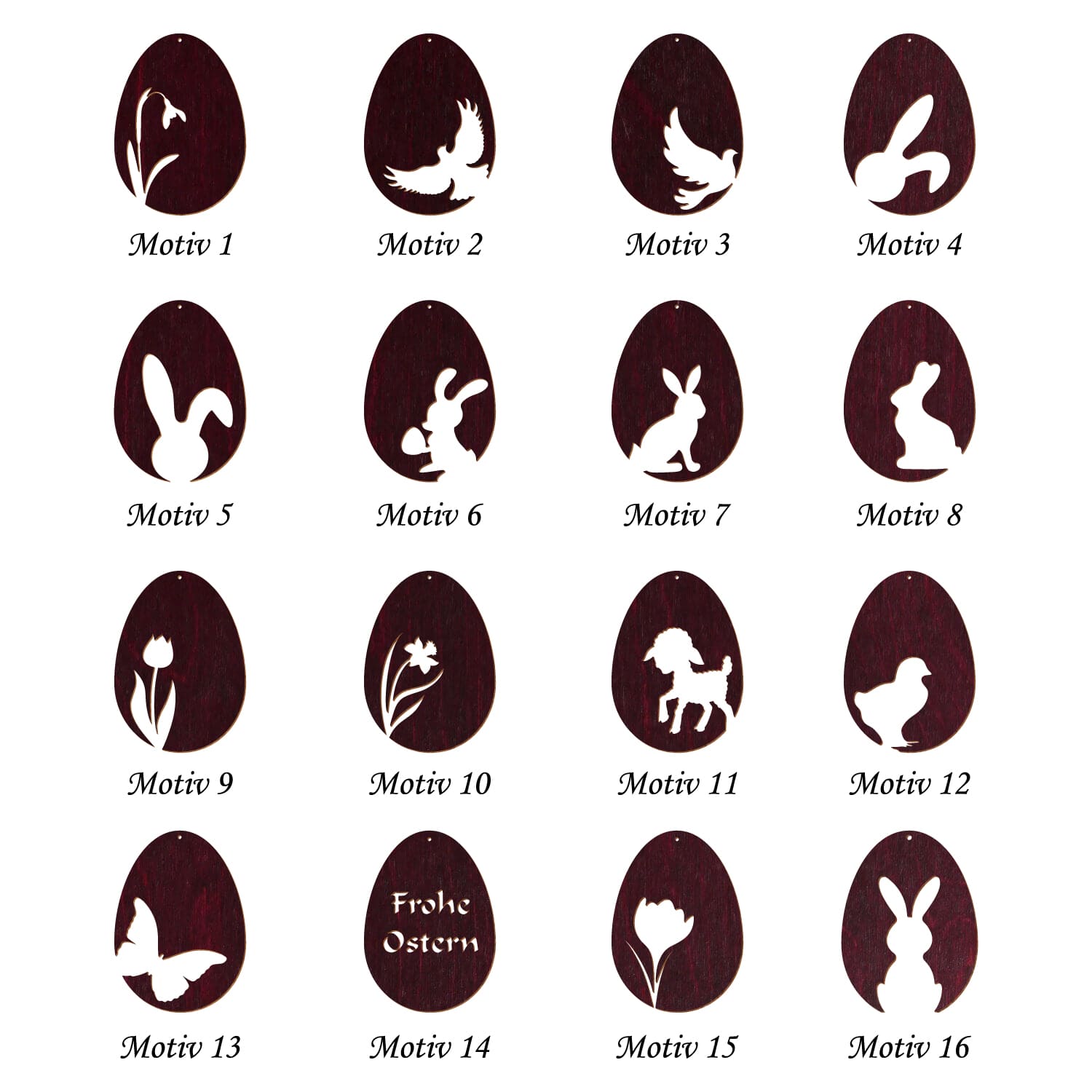 Ostereier Motiv V2 Violett