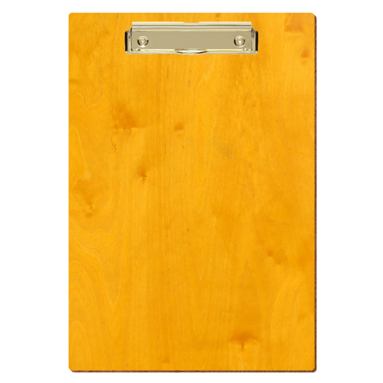 Klemmbrett Standardform Zitronengelb A4 hochkant Bügelklemme gold