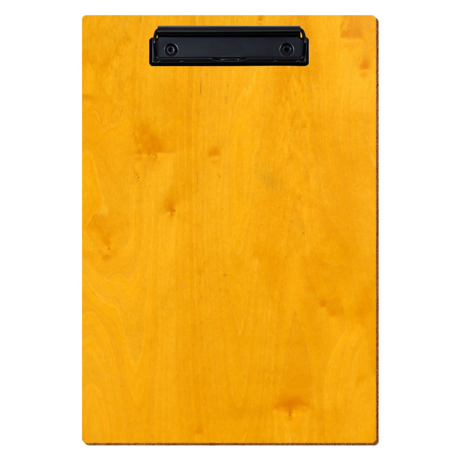 Klemmbrett Standardform Zitronengelb A4 hochkant Bügelklemme schwarz