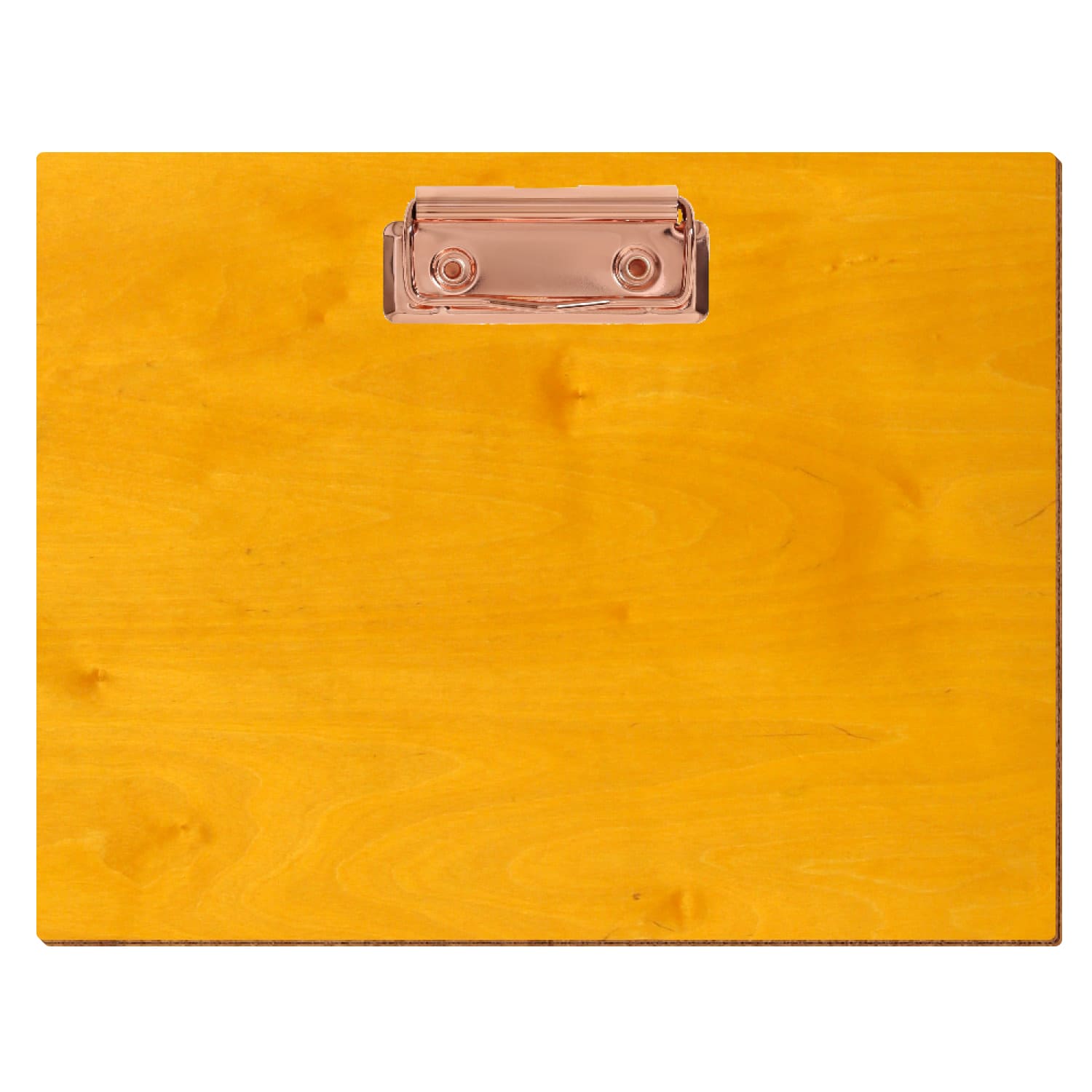 Klemmbrett Standardform Zitronengelb A5 querkant Bügelklemme roségold
