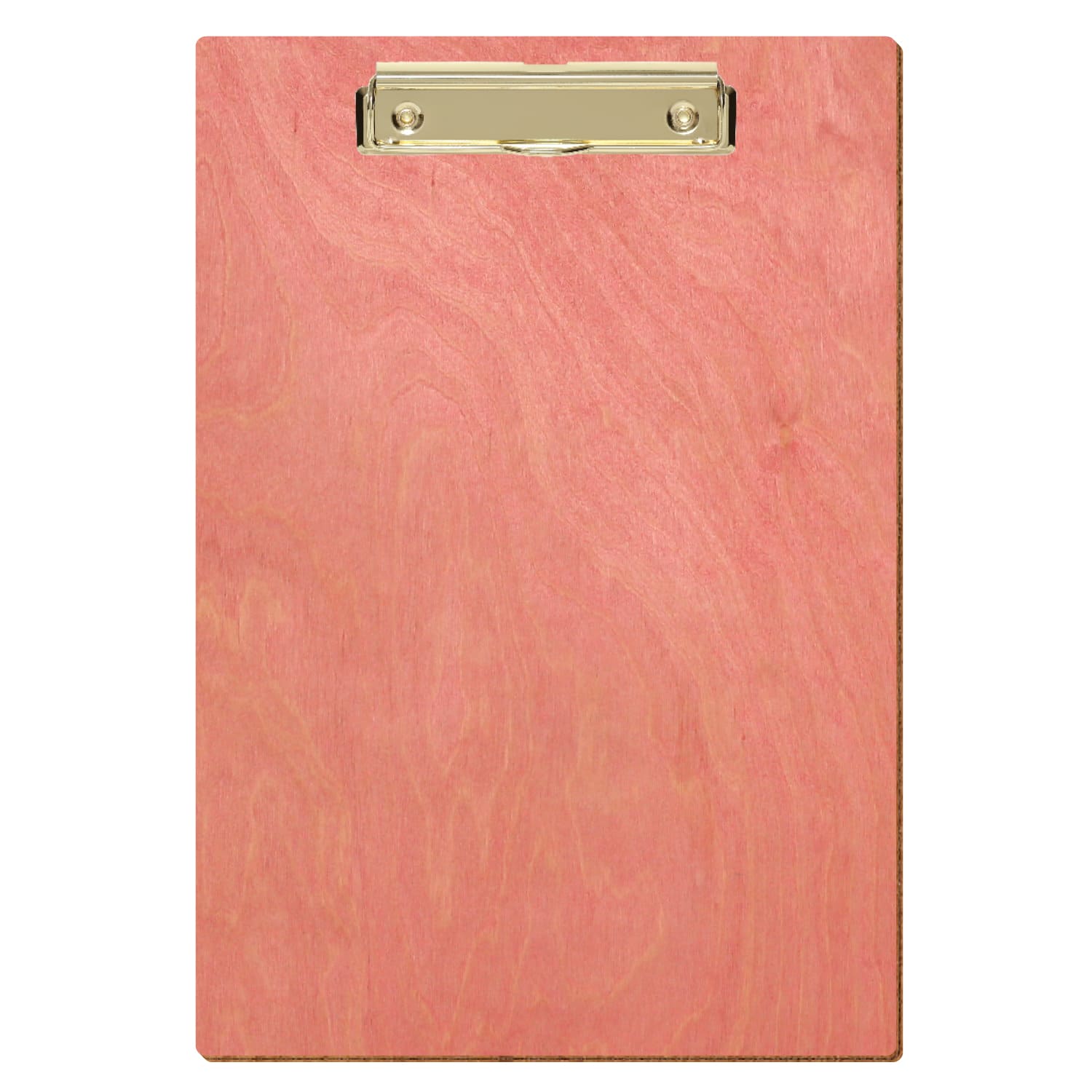 Klemmbrett Standardform Rosa A4 hochkant Bügelklemme gold