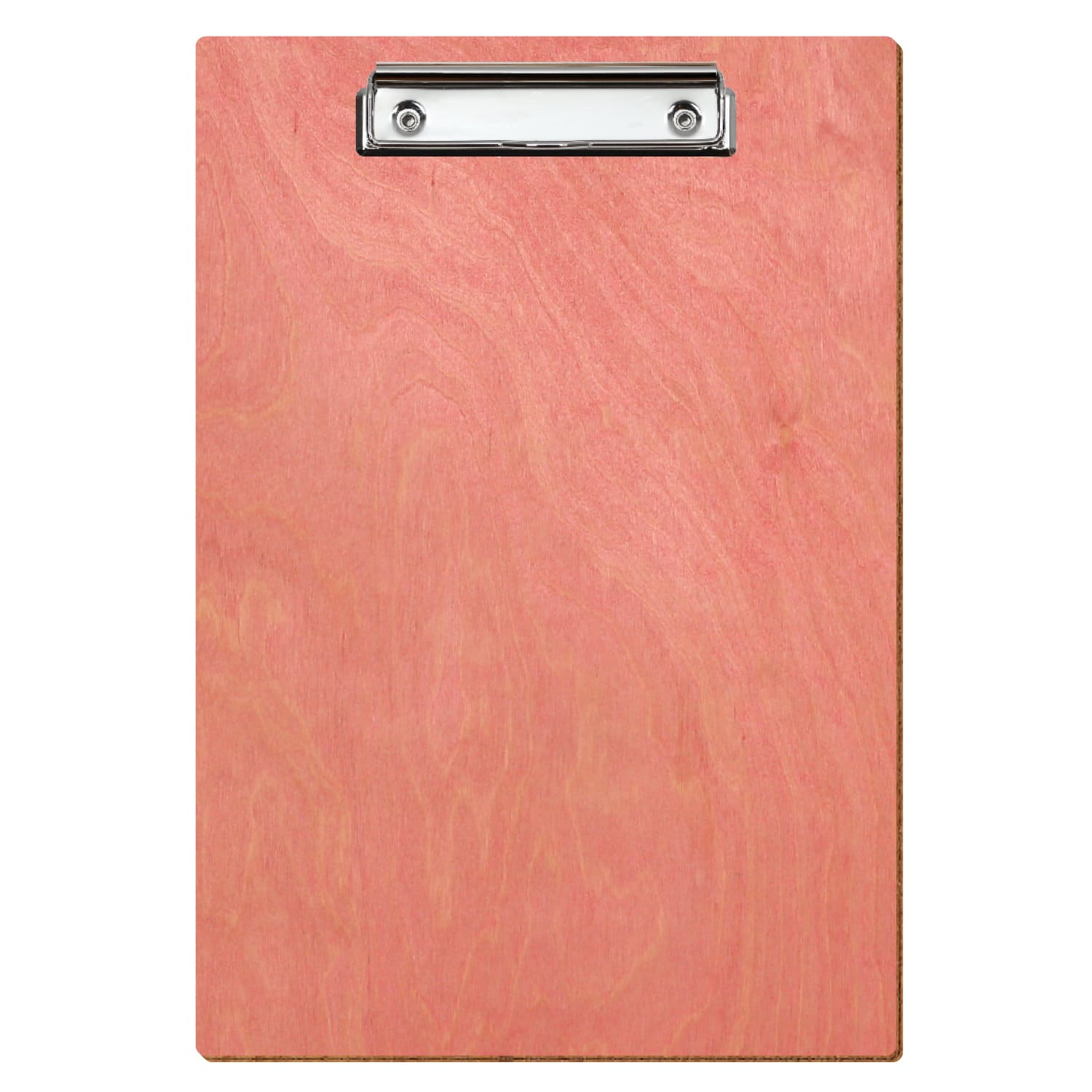 Klemmbrett Standardform Rosa A4 hochkant Bügelklemme silber