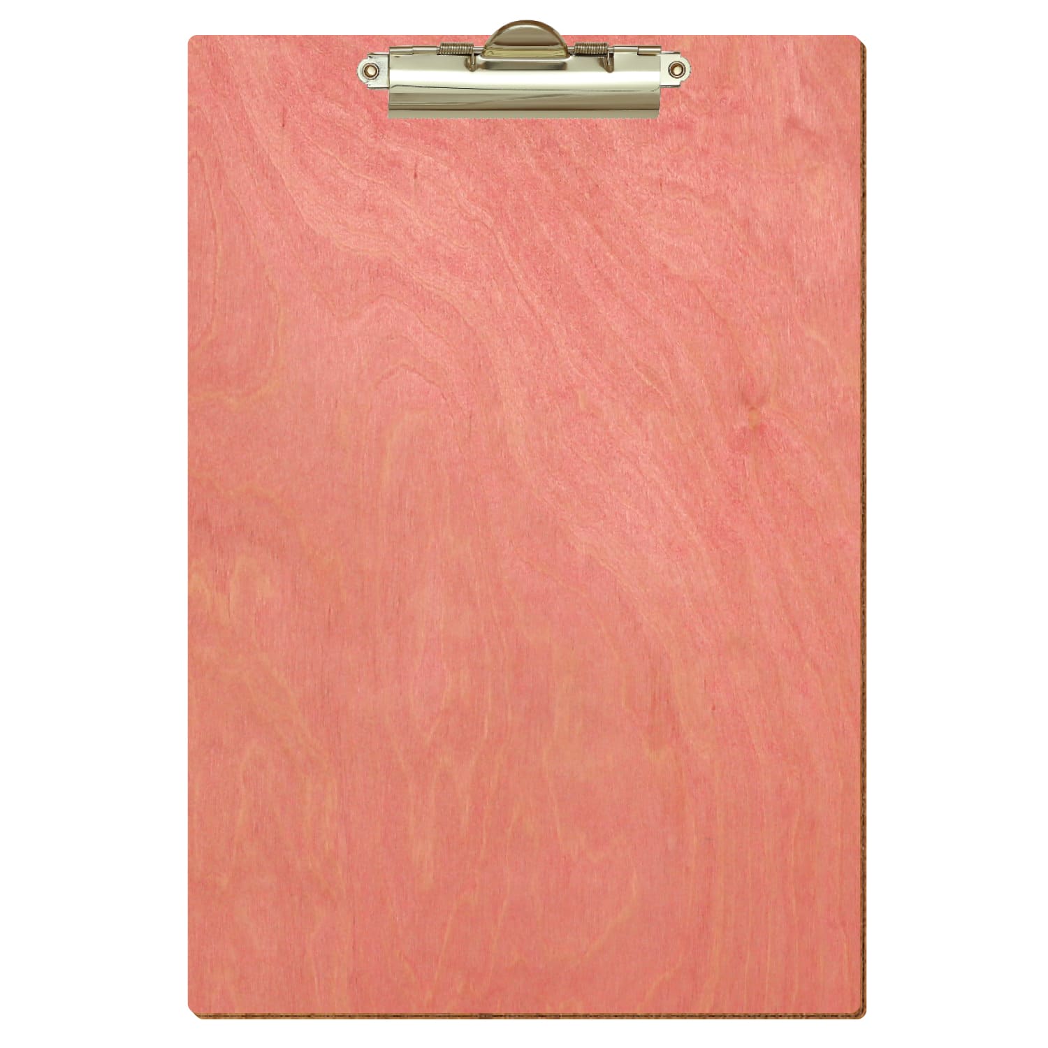 Klemmbrett Standardform Rosa A4 hochkant Zahnklemme gold