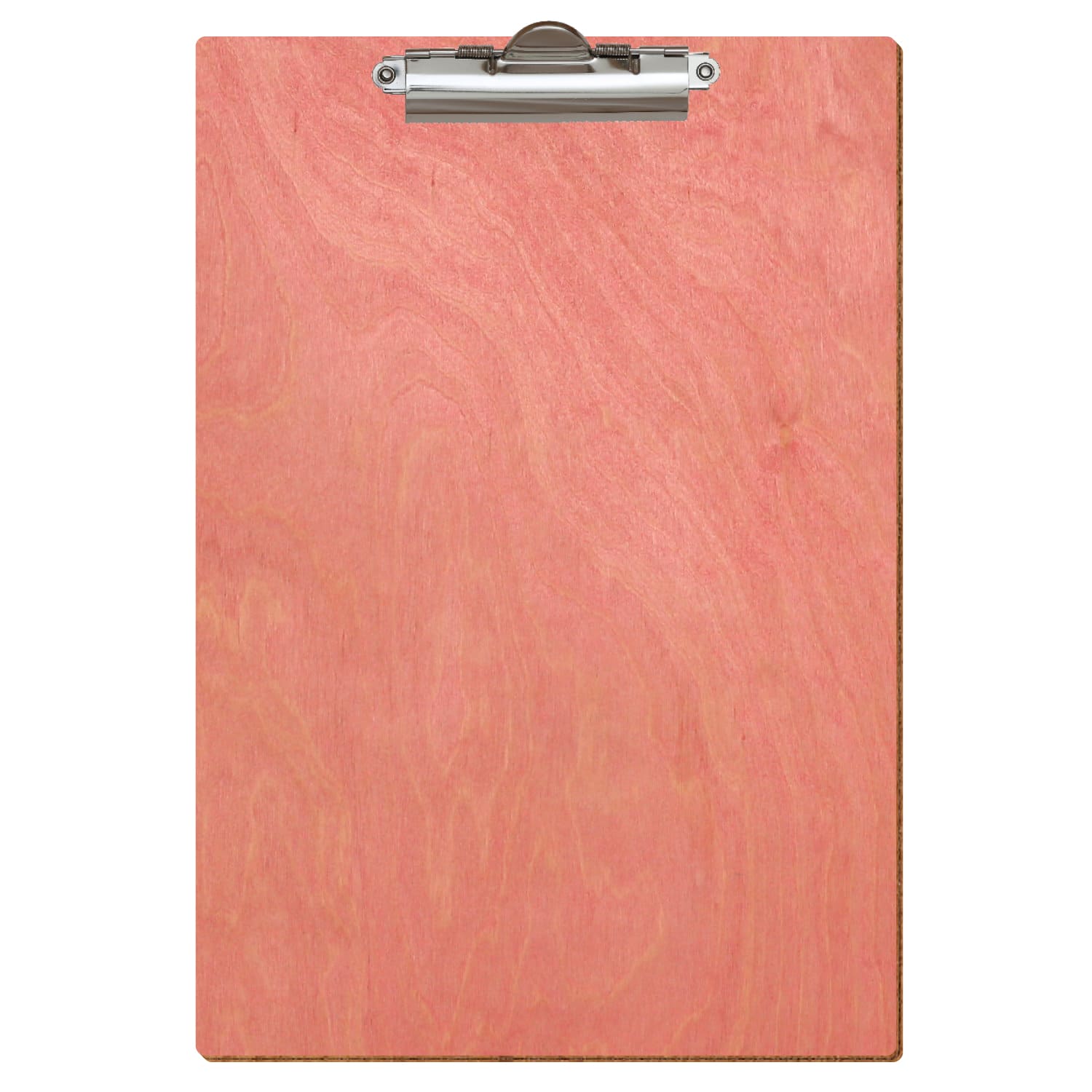 Klemmbrett Standardform Rosa A4 hochkant Zahnklemme silber