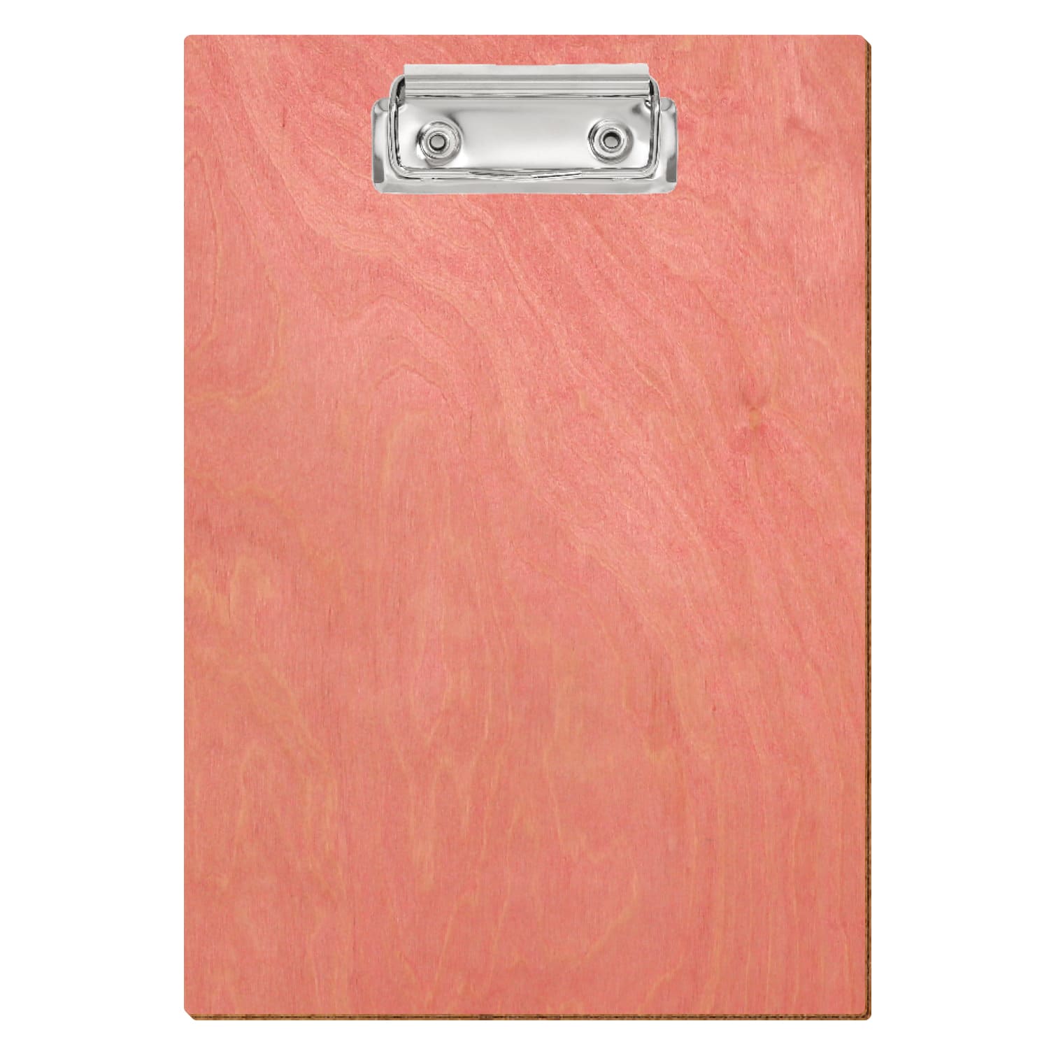 Klemmbrett Standardform Rosa A5 hochkant Bügelklemme silber