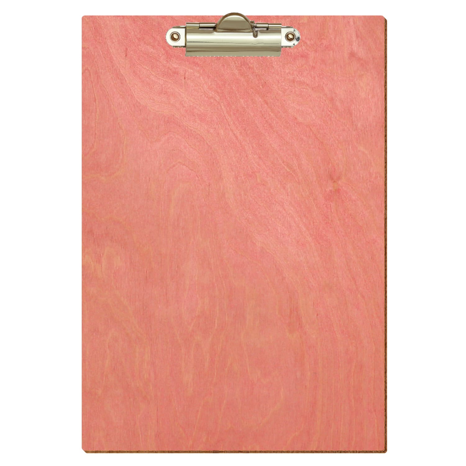 Klemmbrett Standardform Rosa A5 hochkant Zahnklemme gold