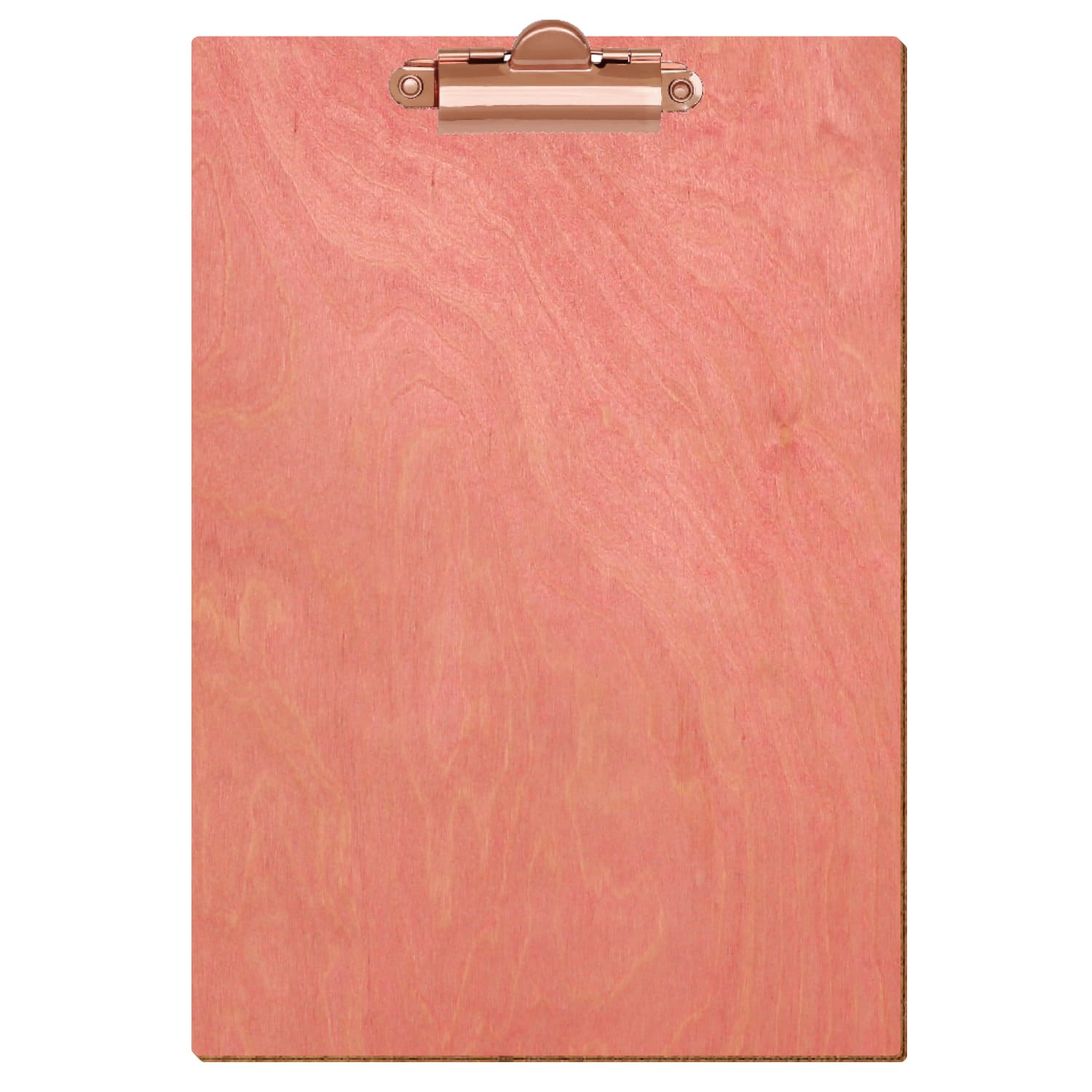 Klemmbrett Standardform Rosa A5 hochkant Zahnklemme roségold