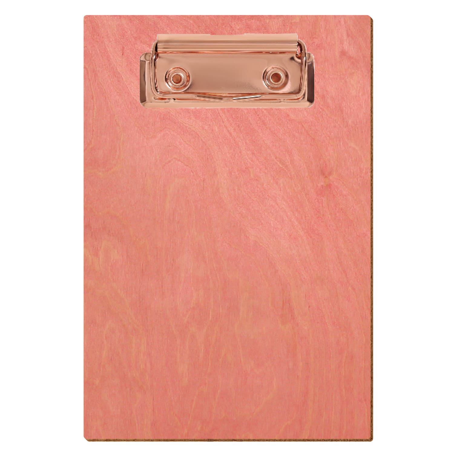 Klemmbrett Standardform Rosa A6 hochkant Bügelklemme roségold