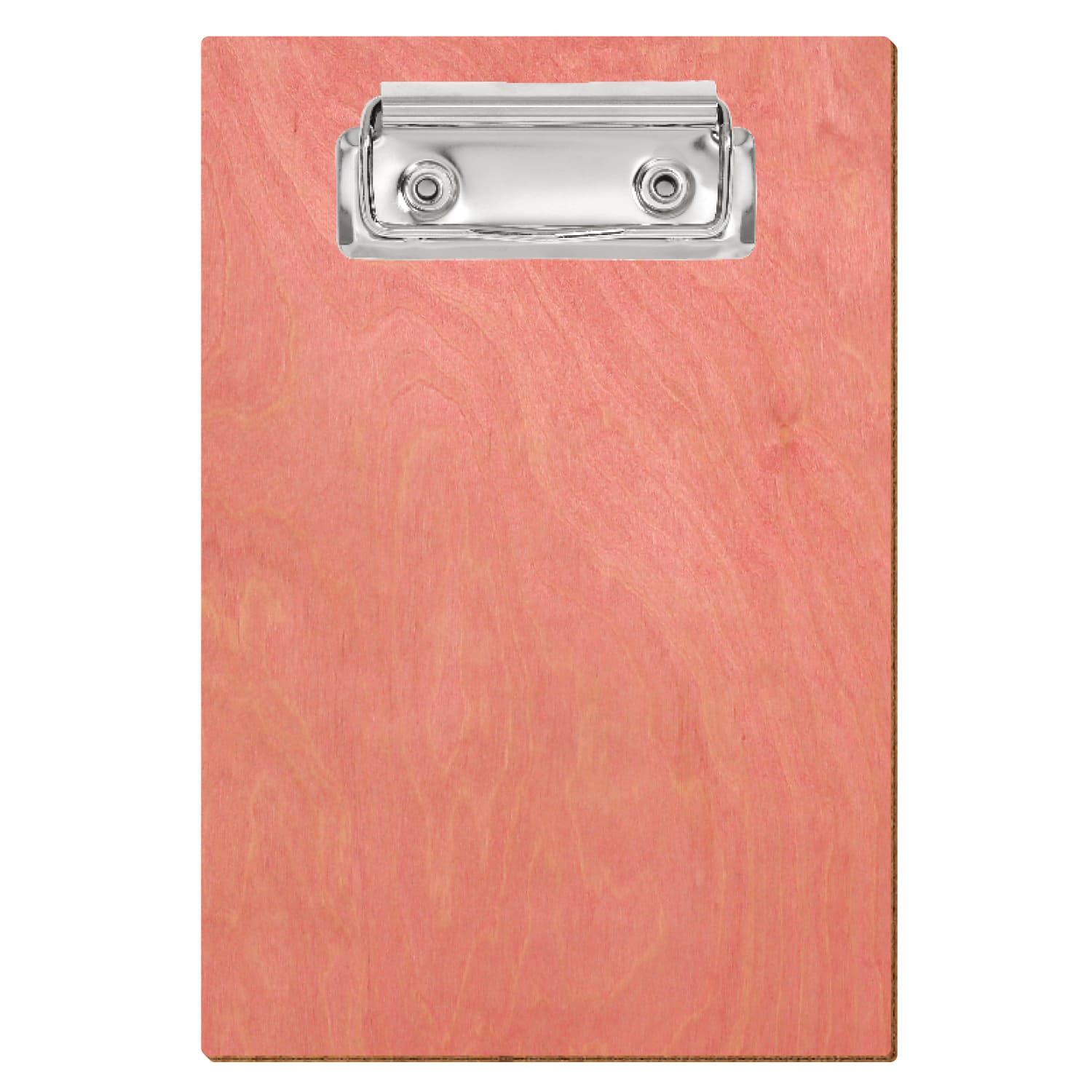 Klemmbrett Standardform Rosa A6 hochkant Bügelklemme silber
