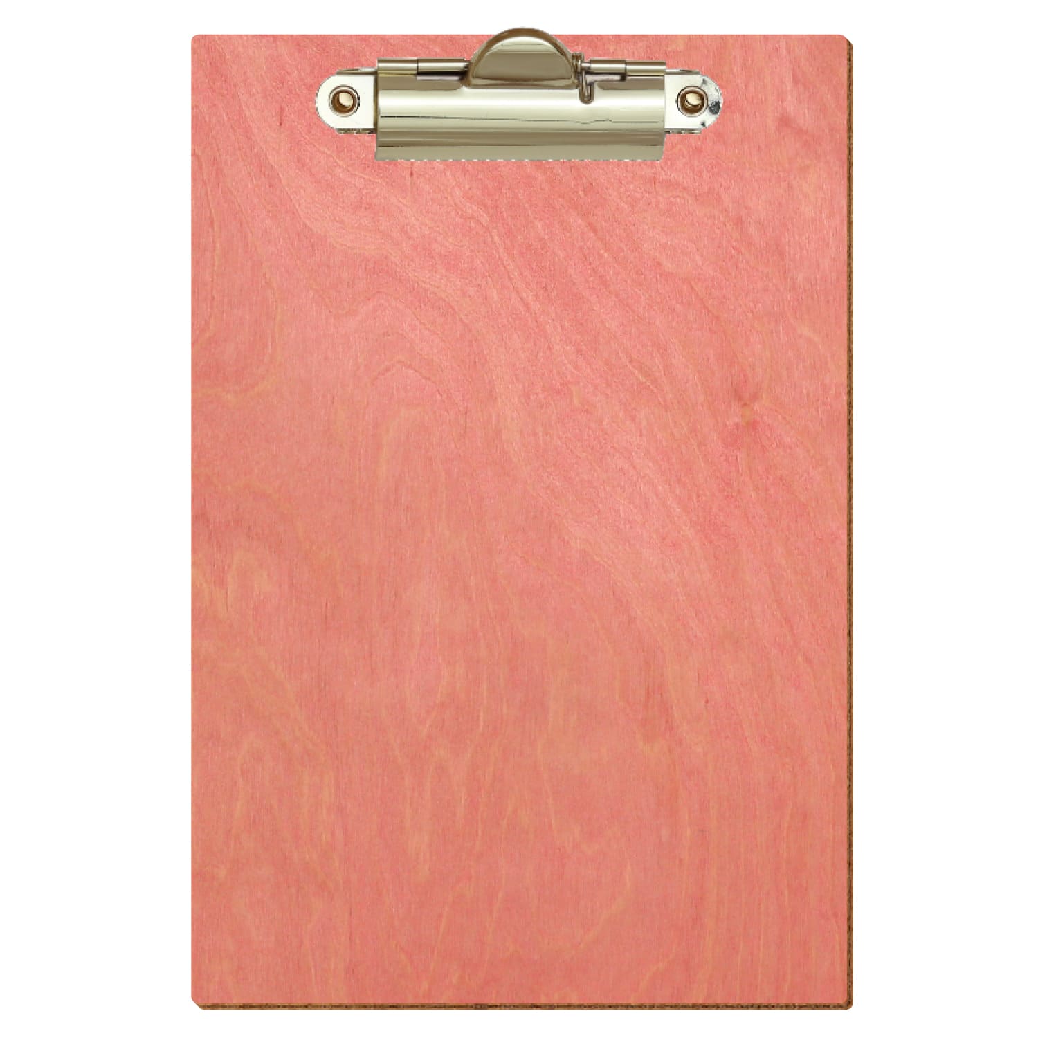 Klemmbrett Standardform Rosa A6 hochkant Zahnklemme gold