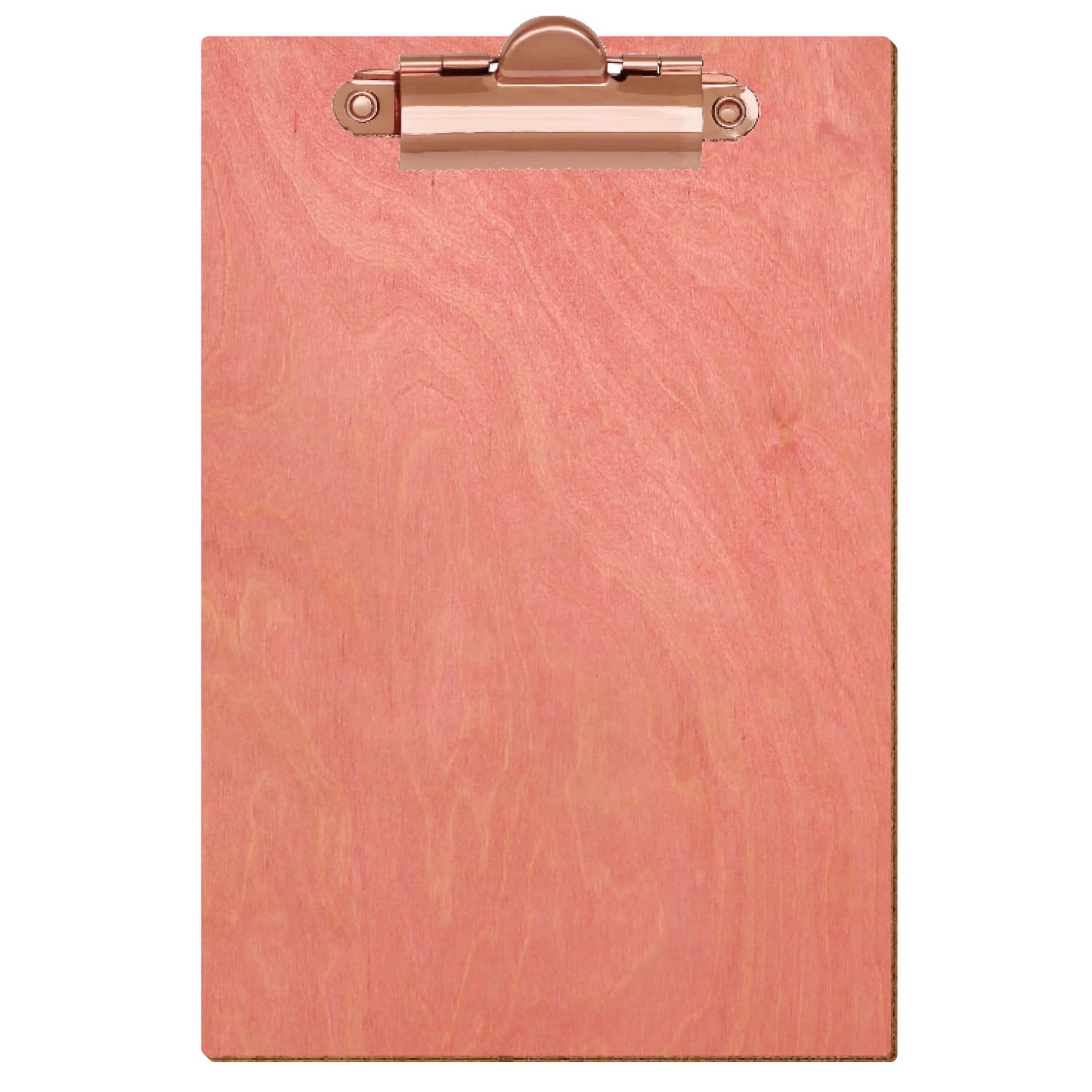 Klemmbrett Standardform Rosa A6 hochkant Zahnklemme roségold