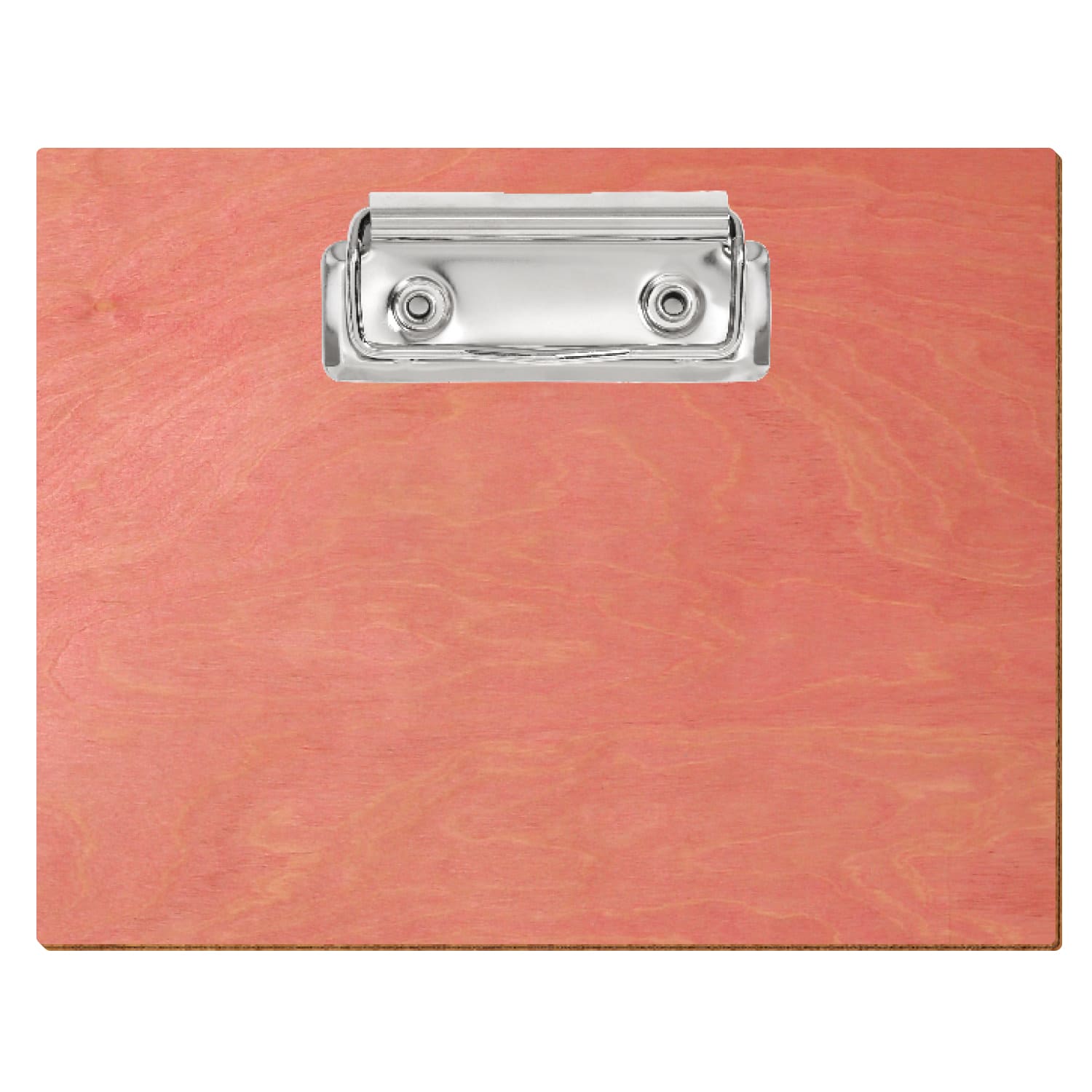 Klemmbrett Standardform Rosa A6 querkant Bügelklemme silber