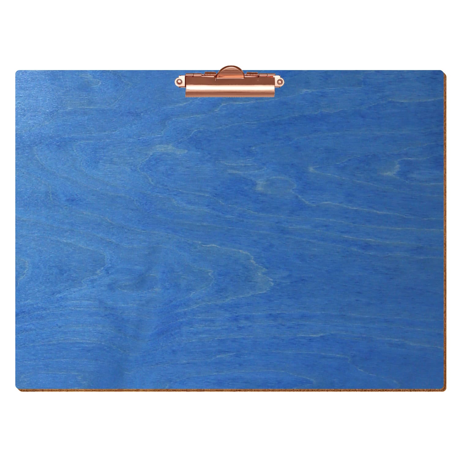 Klemmbrett Standardform Kornblumenblau A3 querkant Zahnklemme roségold
