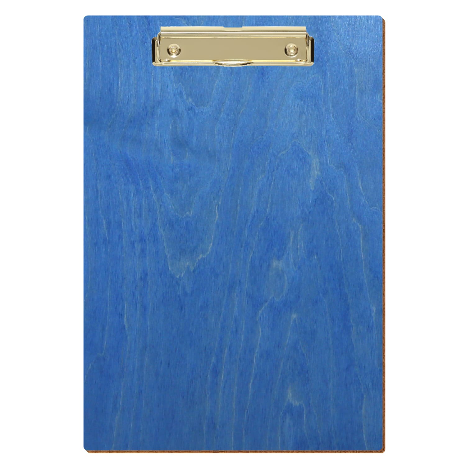 Klemmbrett Standardform Kornblumenblau A4 hochkant Bügelklemme gold