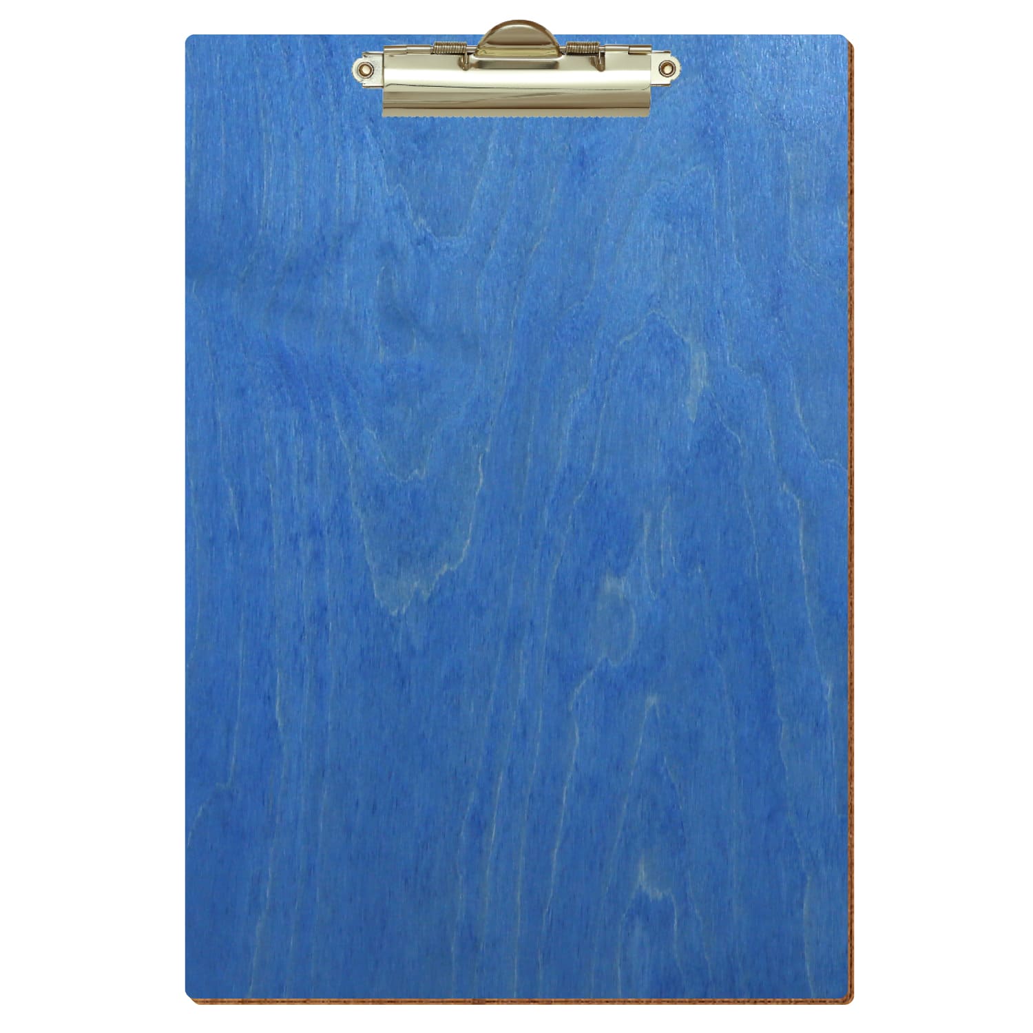 Klemmbrett Standardform Kornblumenblau A4 hochkant Zahnklemme gold