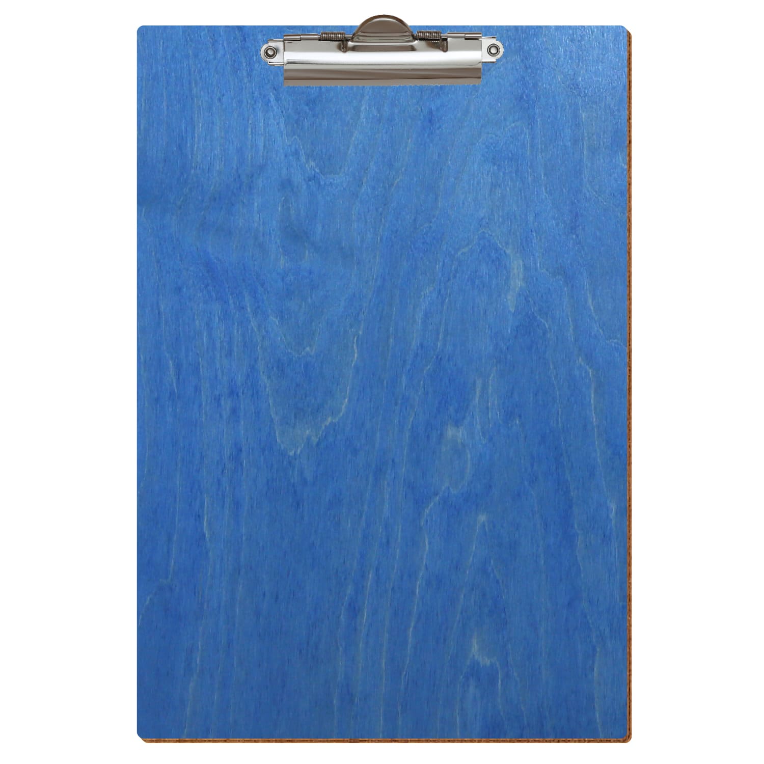Klemmbrett Standardform Kornblumenblau A4 hochkant Zahnklemme silber
