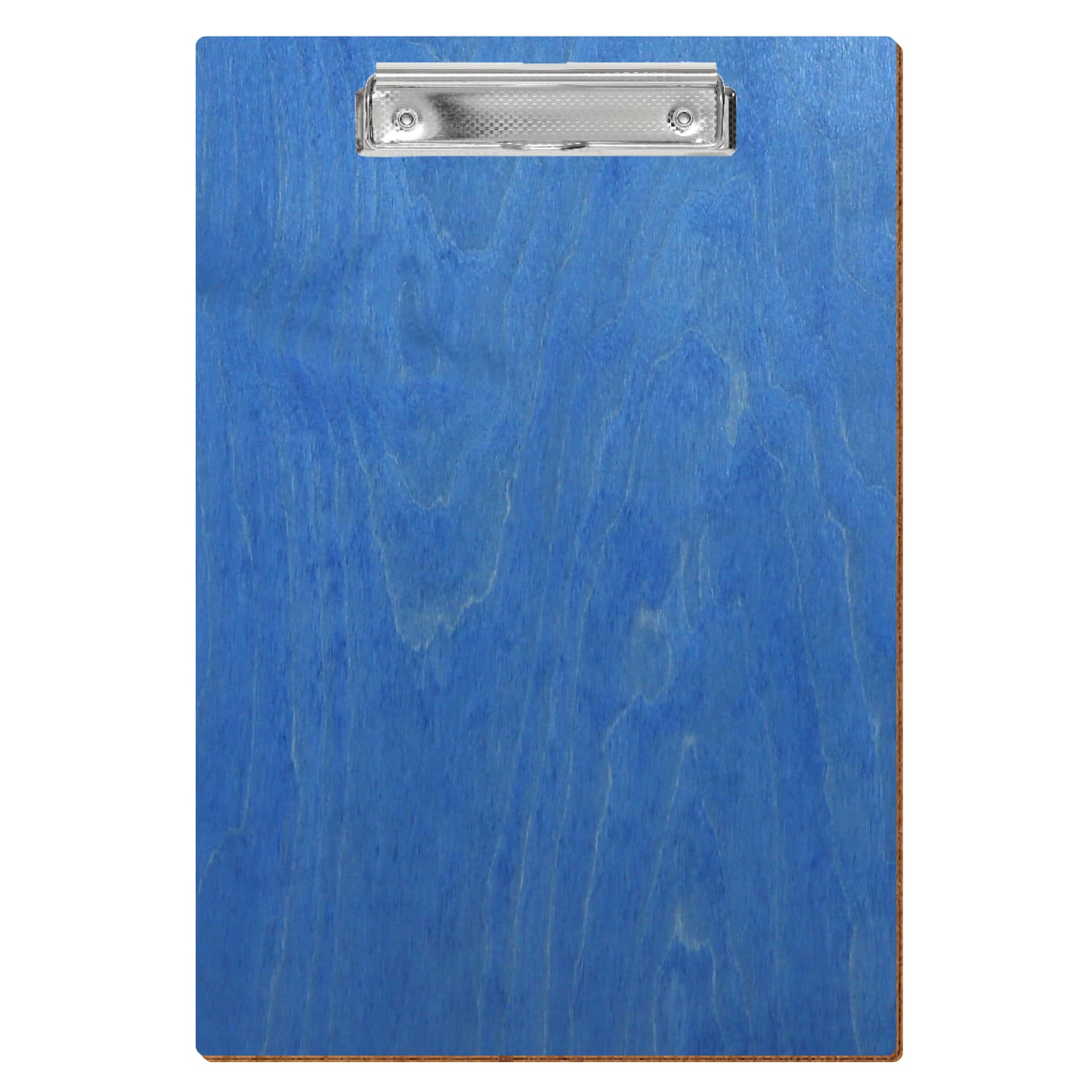 Klemmbrett Standardform Kornblumenblau A4 hochkant Bügelklemme silber carbon
