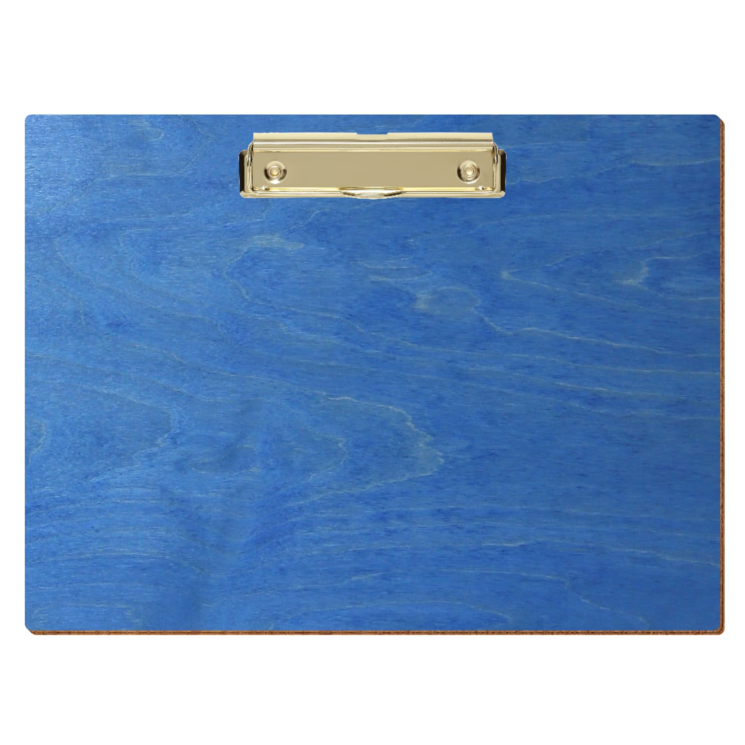 Klemmbrett Standardform Kornblumenblau A4 querkant Bügelklemme gold